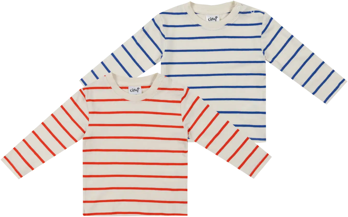 Ciraf vauvojen pitkähihainen t-paita 250B260447 2-pack - Multicolor - 1