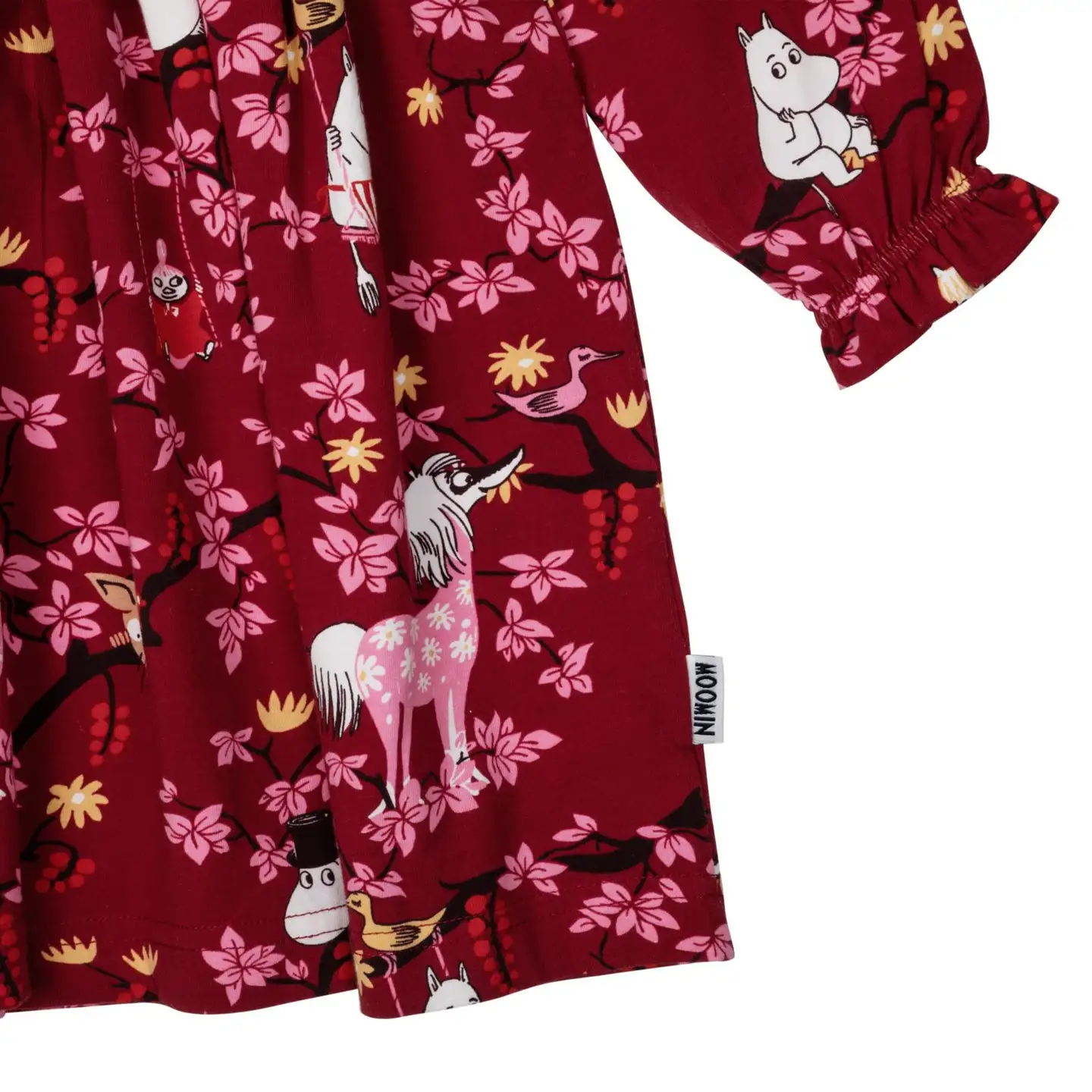 Martinex Muumi lasten mekko Kiipeilypuu 588741 - burgundi - 2