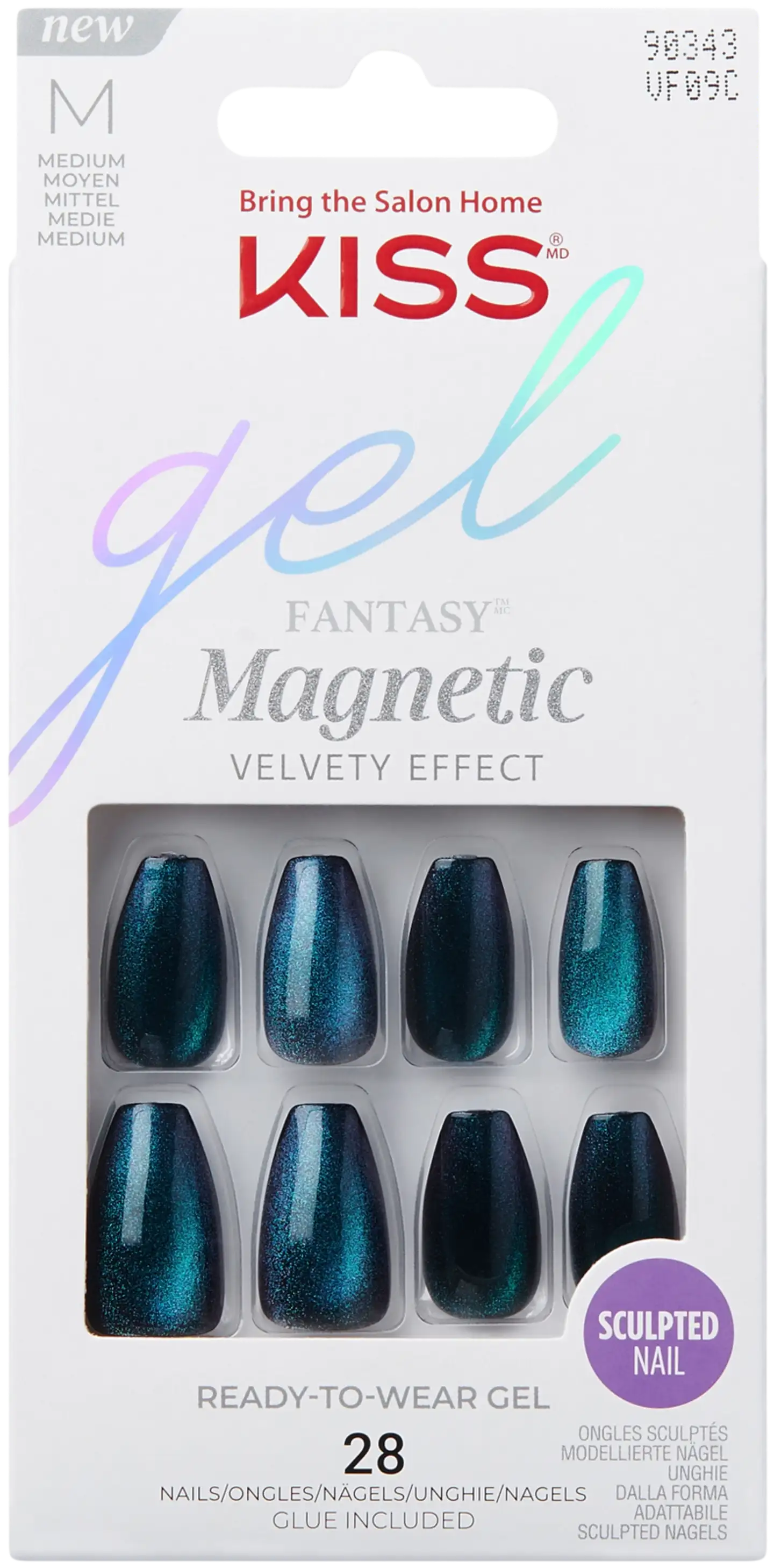 Kiss Gel Fantasy Magnetic kynnet - Chameleon 28kpl