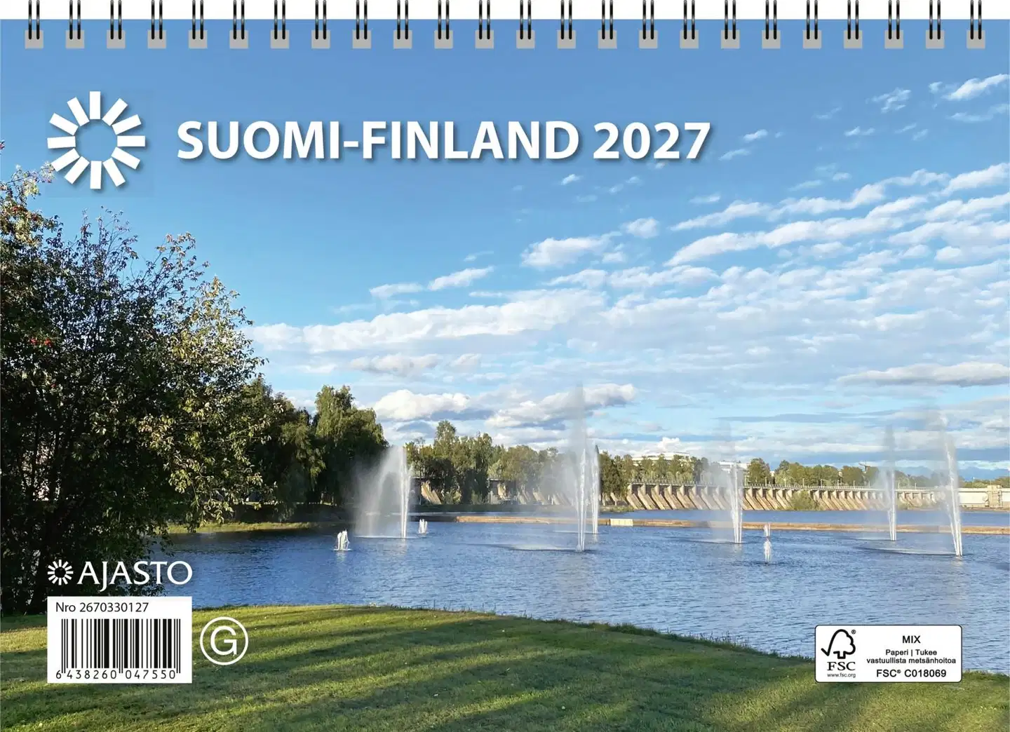 Ajasto seinäkalenteri Suomi A5 - 1