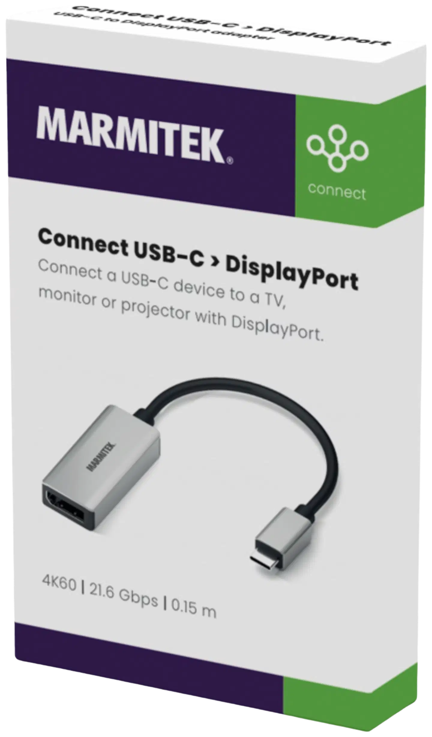 Marmitek Connect USB-C - Display Port adapteri - 4