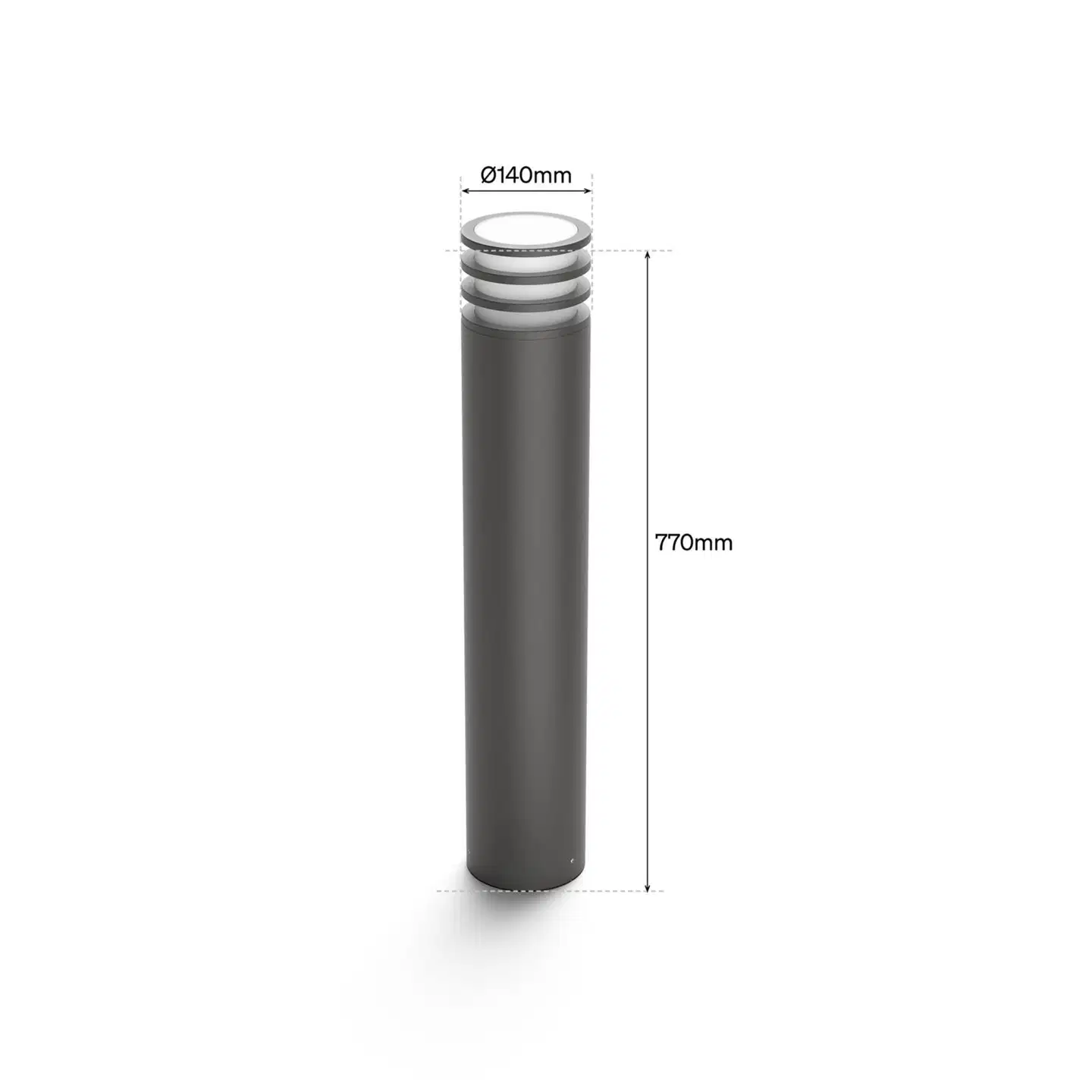 Philips Hue Lucca -pylväsvalaisin 8.1W 1000-20000K 1100LM anthracite - 2