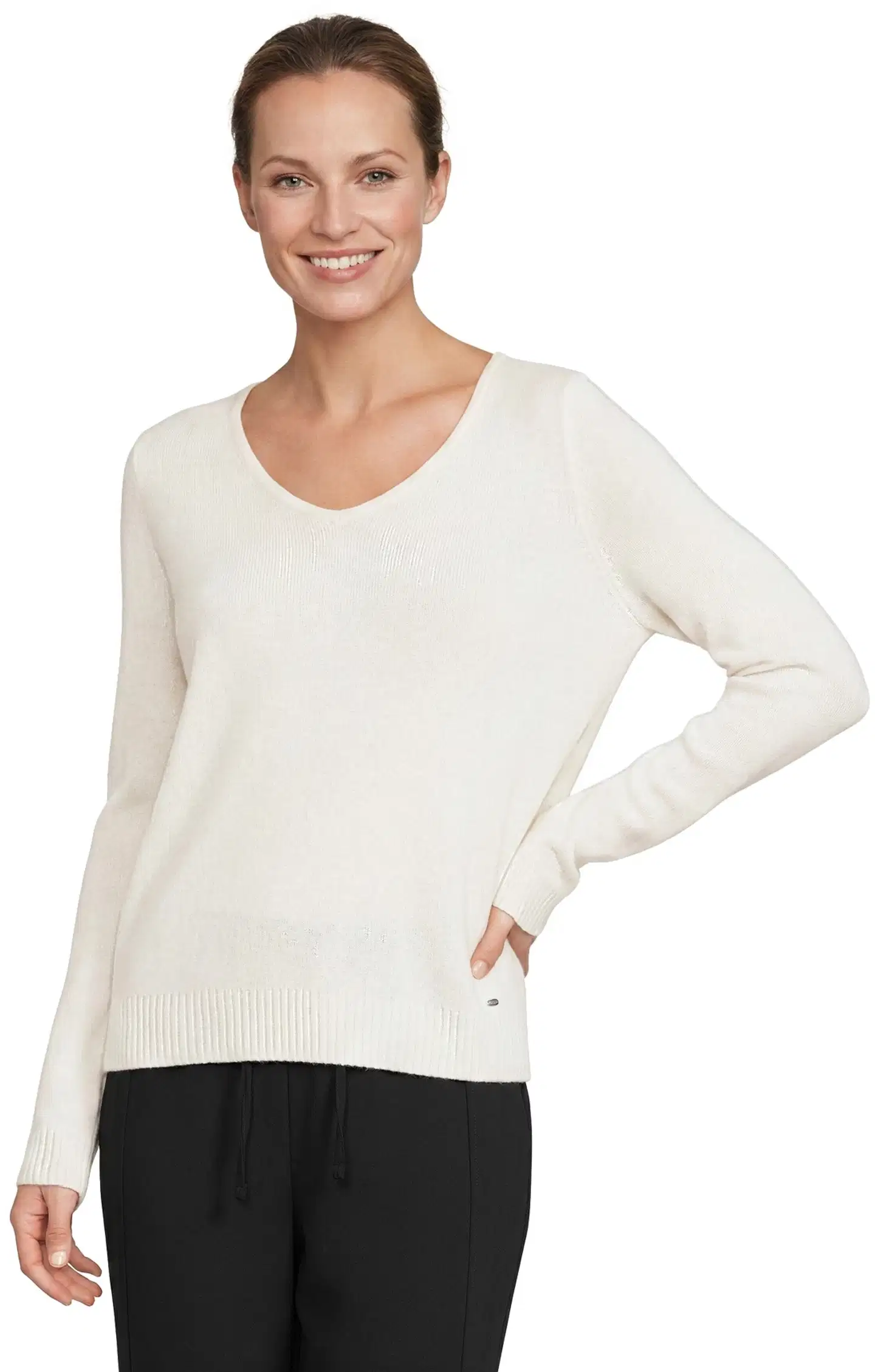 London Fog naisten villaneule 213L265001 - white - 1