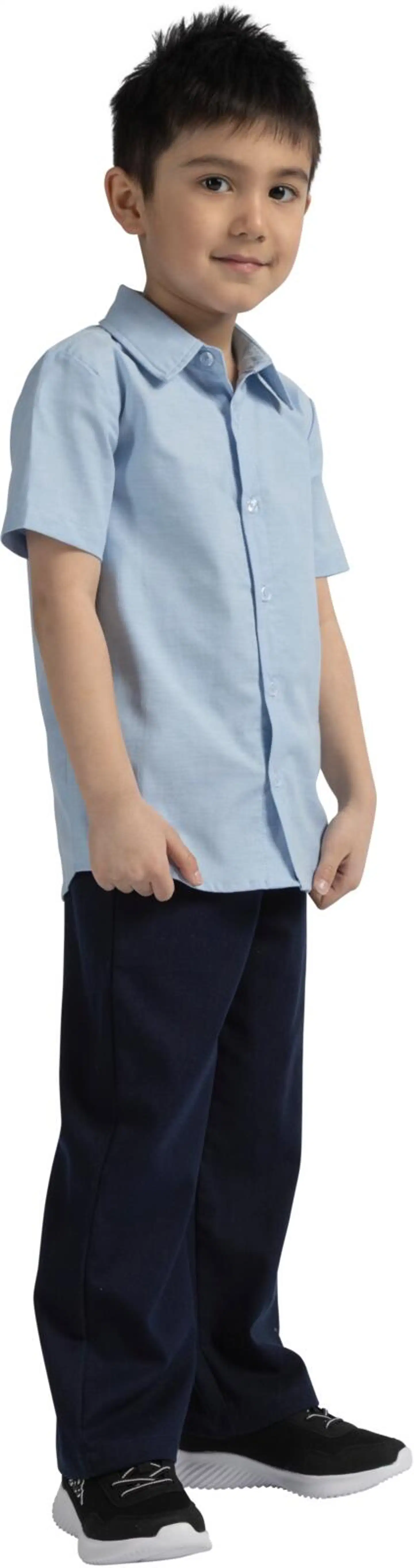 Ciraf lasten lyhythihainen kauluspaita 25pc261624 - Blue - 4