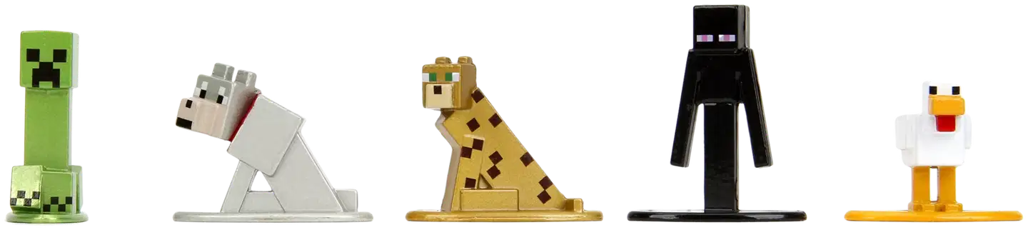 Jada Minecraft keräilyhahmot, 4 cm, metallia (die-cast), 18 kpl/pakkaus - 5