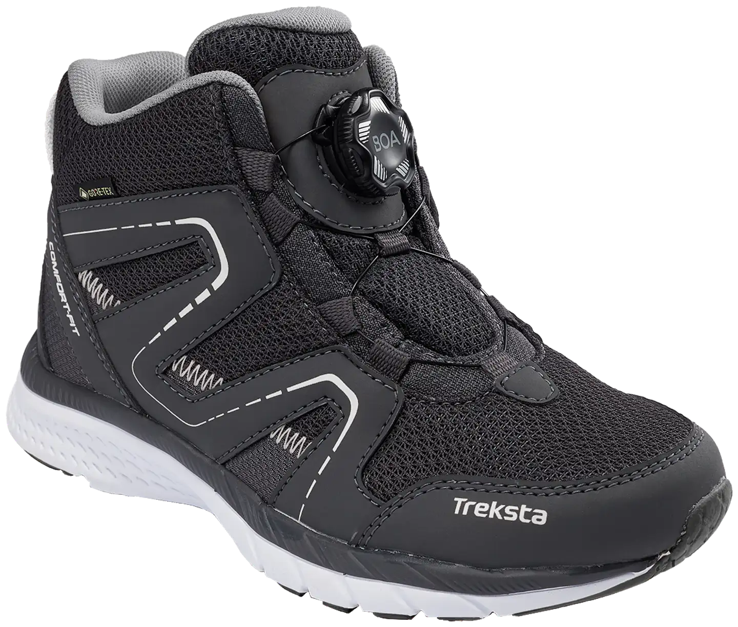 Treksta lasten midvartiset ulkoilujalkineet Oxxy Mid Boa GTX - Grey