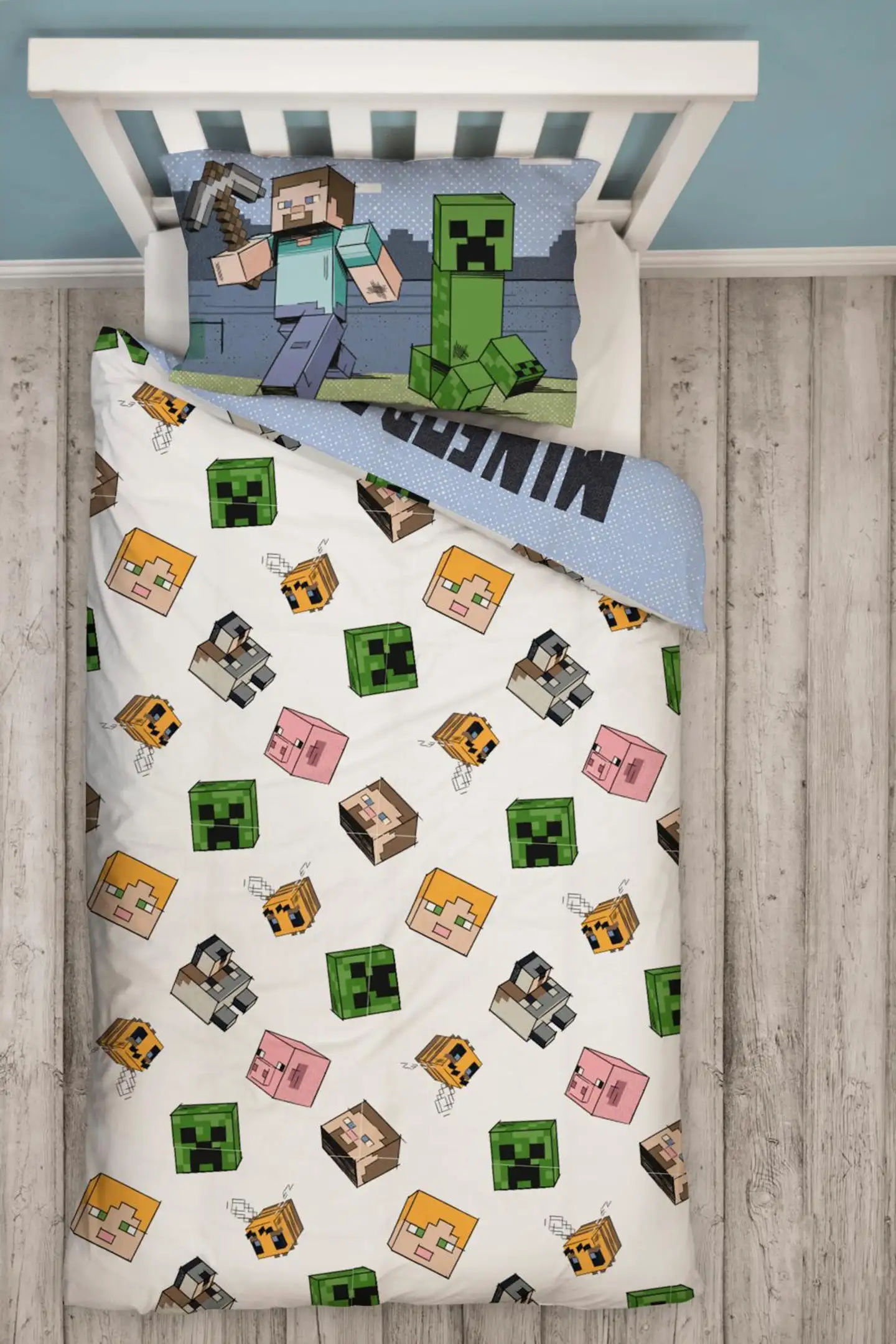 Minecraft lasten pussilakanasetti 150x210+50x60 cm monivärinen - 3