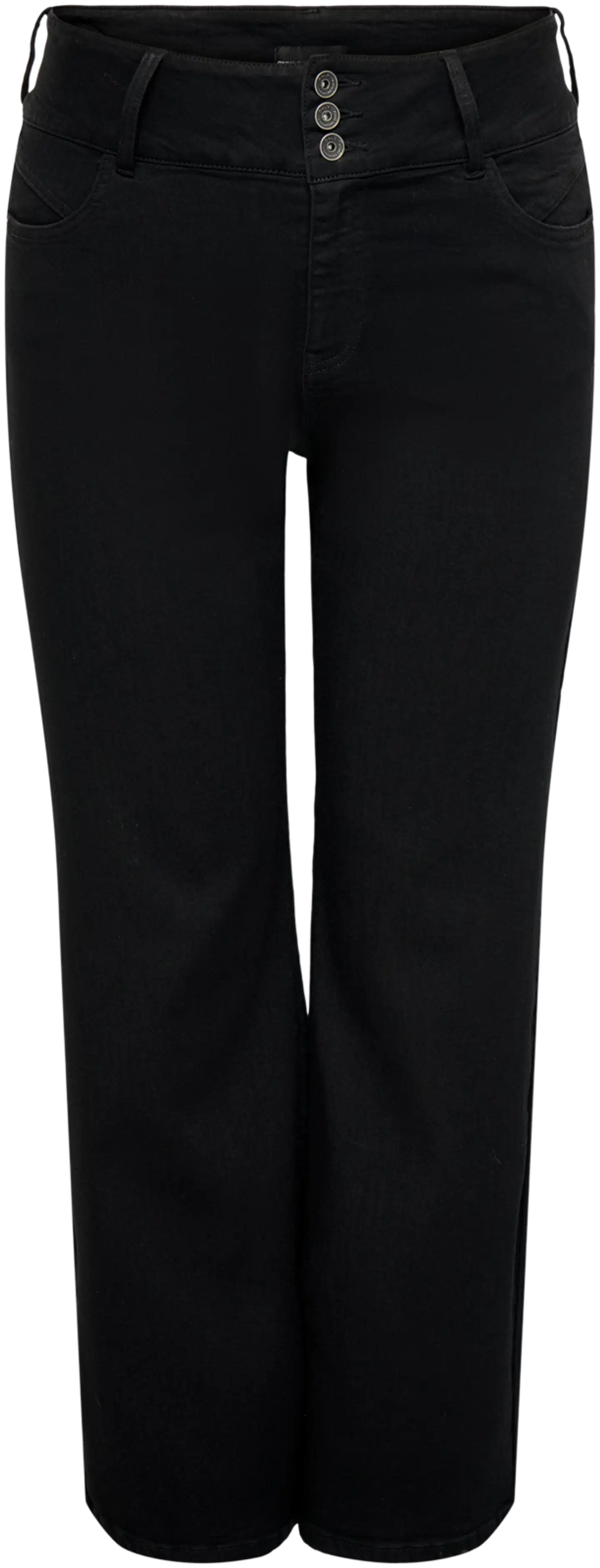 Only Carmakoma naisten farkut Caranna - Black Denim - 1