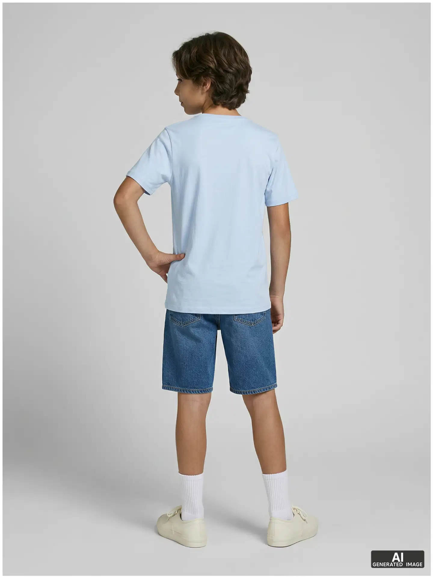 JJ Rebel lasten t-paita - Cashmere Blue - 5