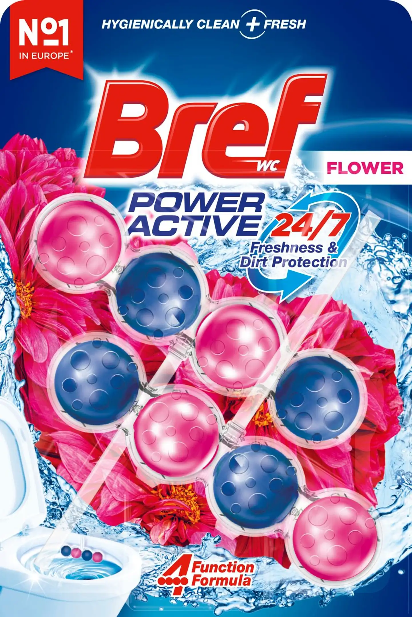 Bref 2x50g Power Active Flower WC-raikastin