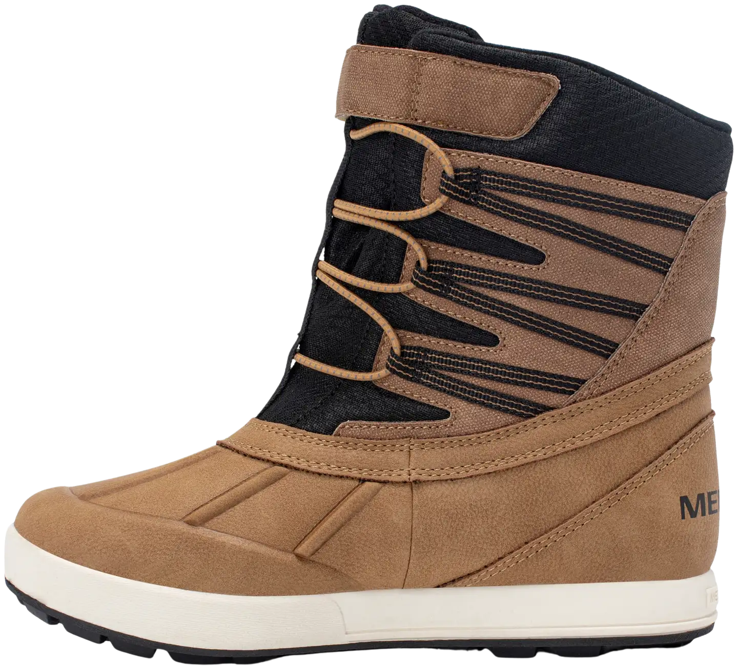 Merrell lasten vedenpitävä talvikenkä Snow Bank 5.0 - Wheat/Black - 4