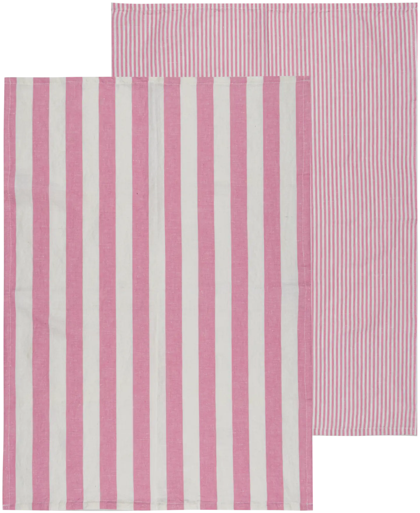 House keittiöpyyhe pellavasekoite Raita 2 kpl vaaleanpunainen - 1