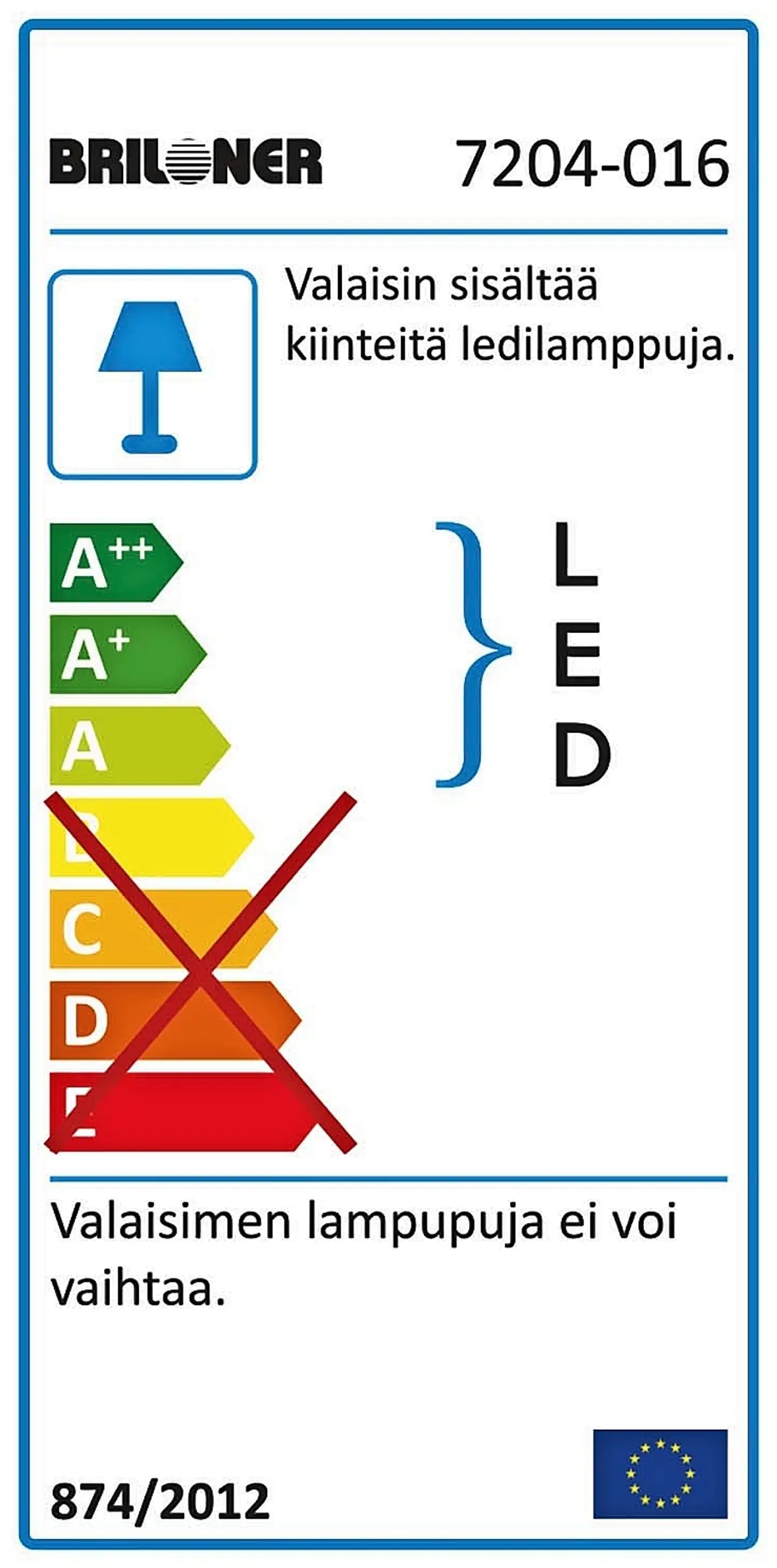 Briloner upotettava valo LED 5W valkoinen - 2