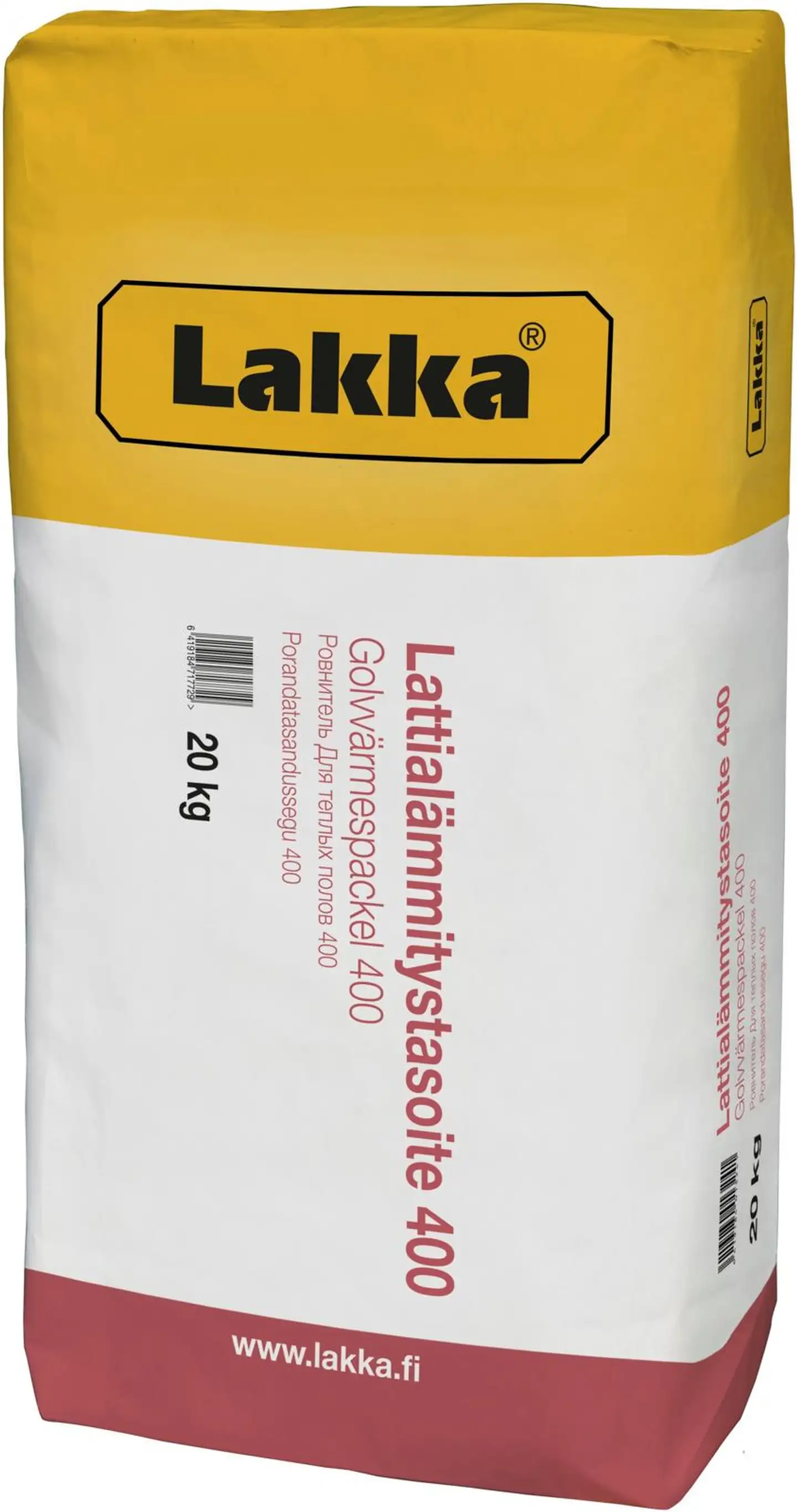 Lakka lattialämmitystasoite 400 20 kg