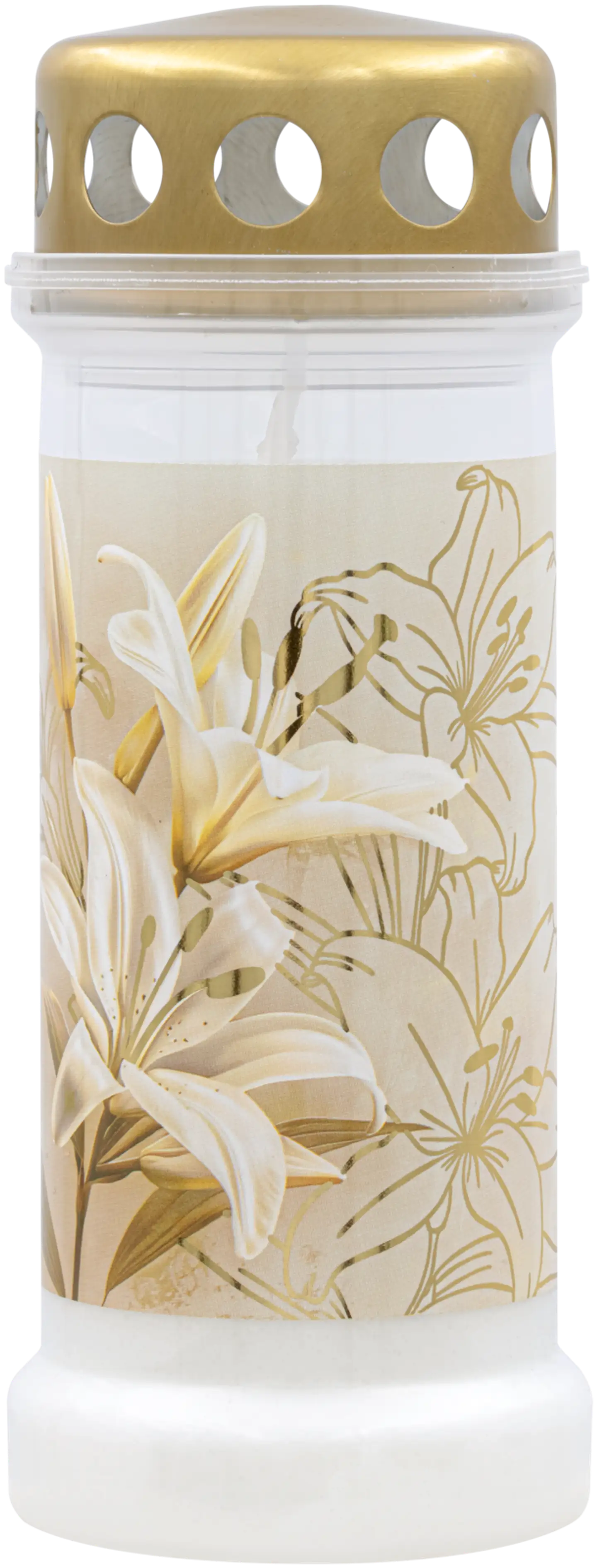 Bolsius - Grave light nr 6 + lid Lily - 70H