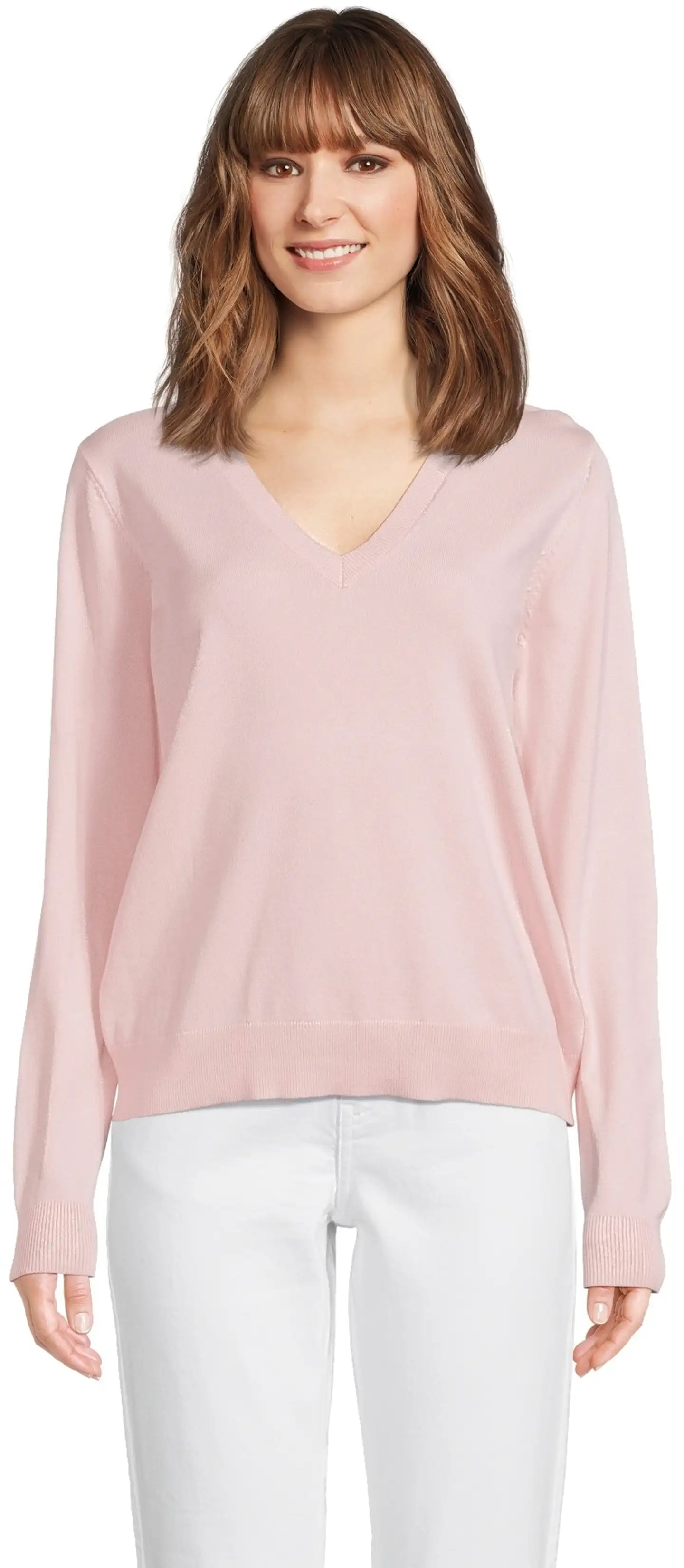 House naisten neulepaita TINA-V - Pale lilac - 1