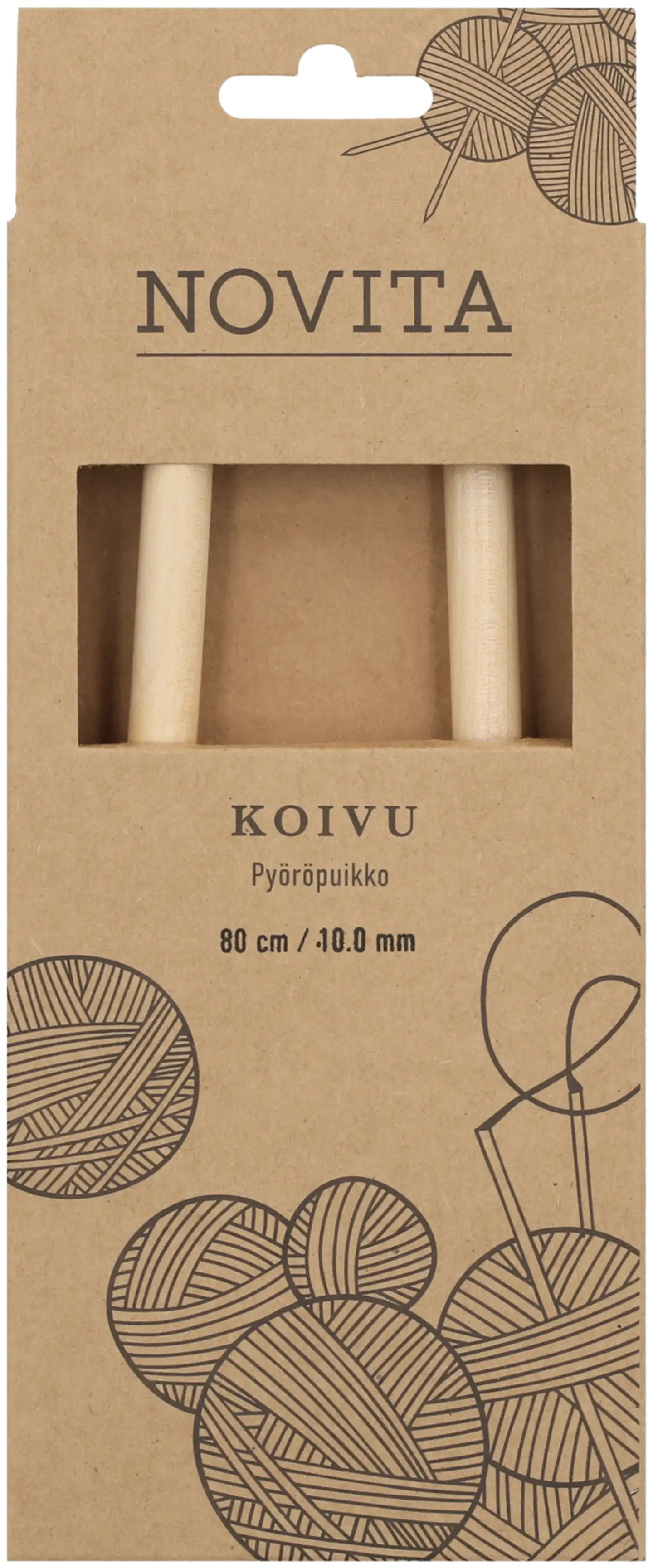 Novita Pyöröpuikko koivu 80cm - 10mm - 1