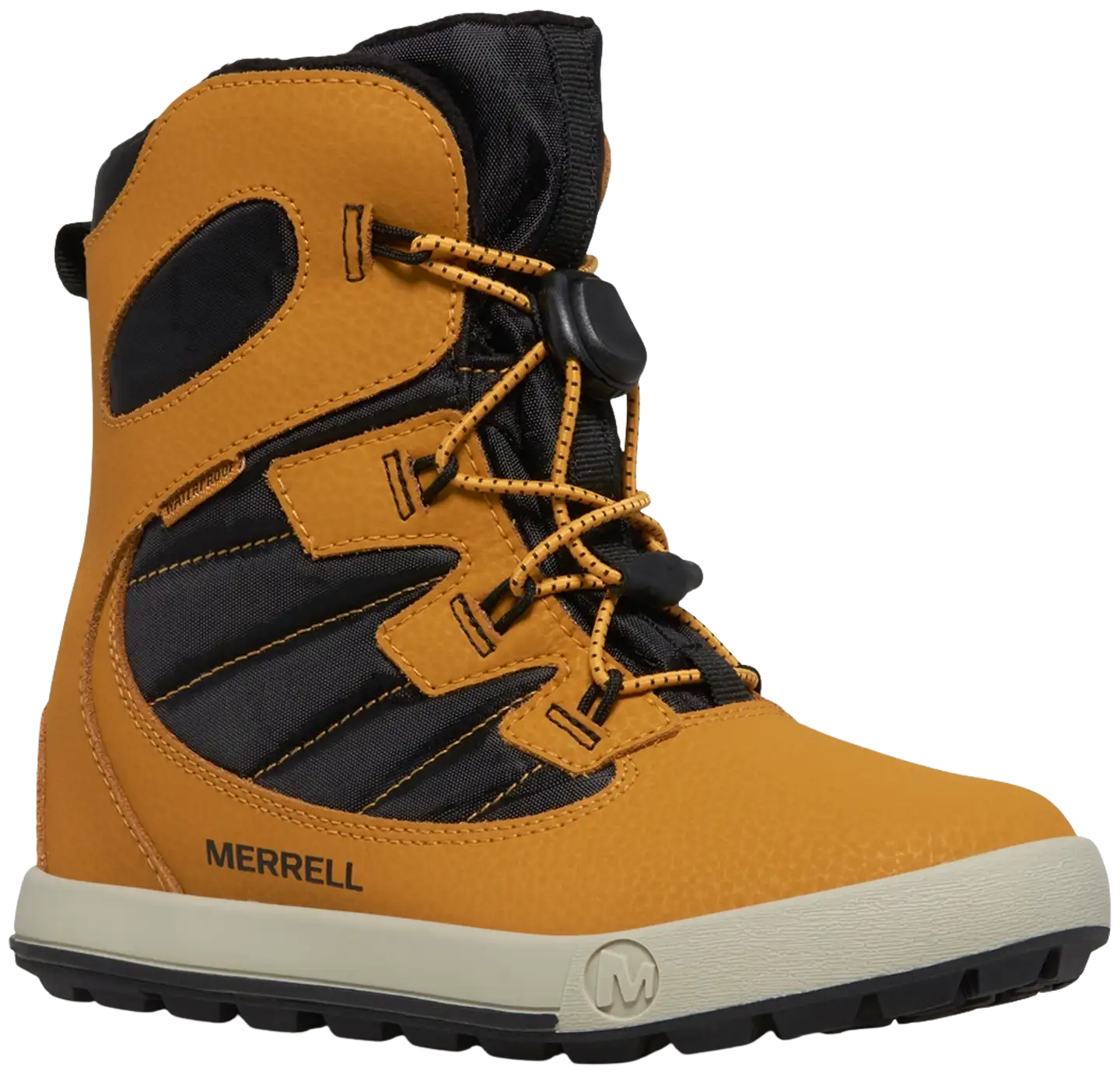 Merrell lasten vedenpitävä talvikenkä Snow Bank 4.0 - Wheat/Black - 1