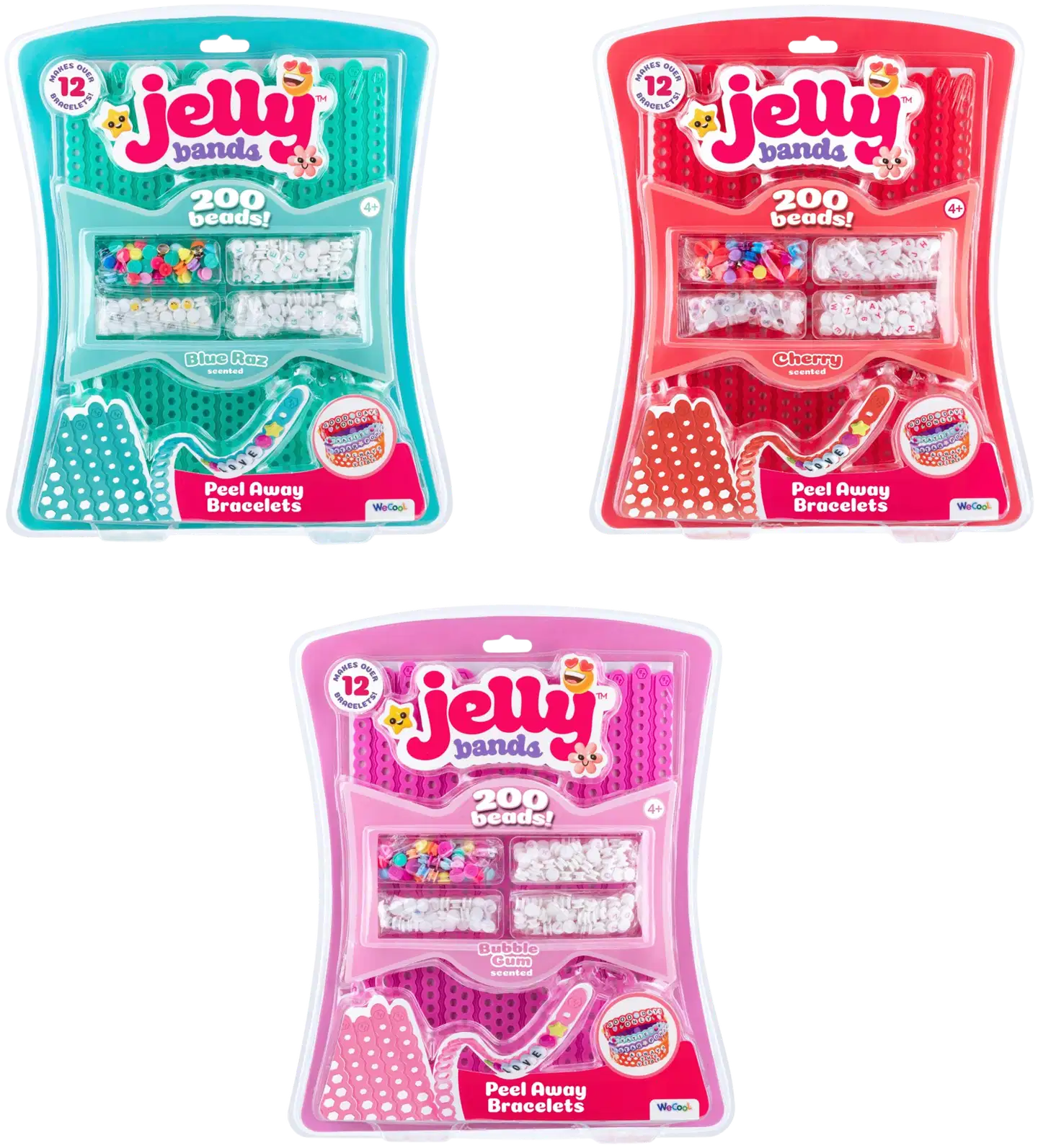 Jelly Bands ranneke vadelma-purukumi-kirsikka - 1