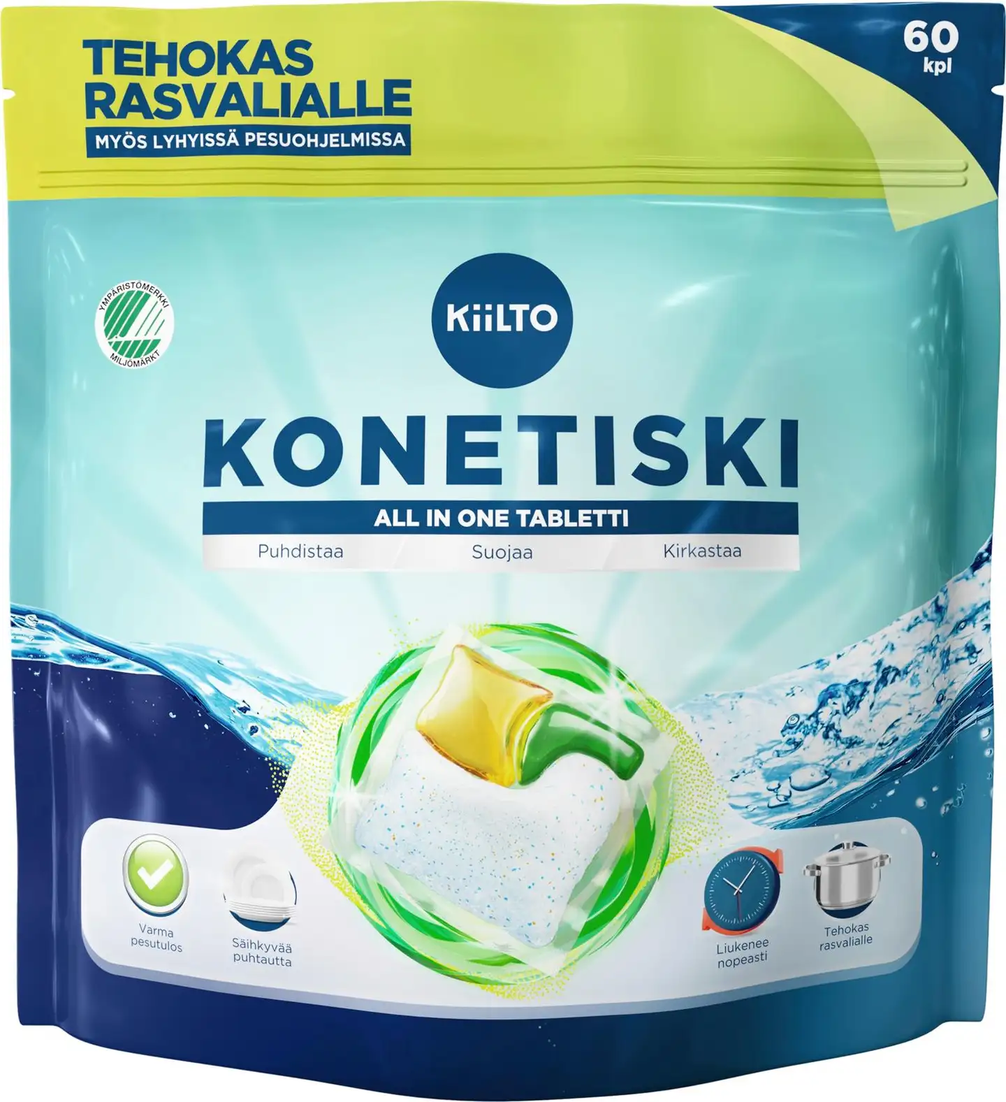 Kiilto All in 1 konetiskitabletti 60 kpl