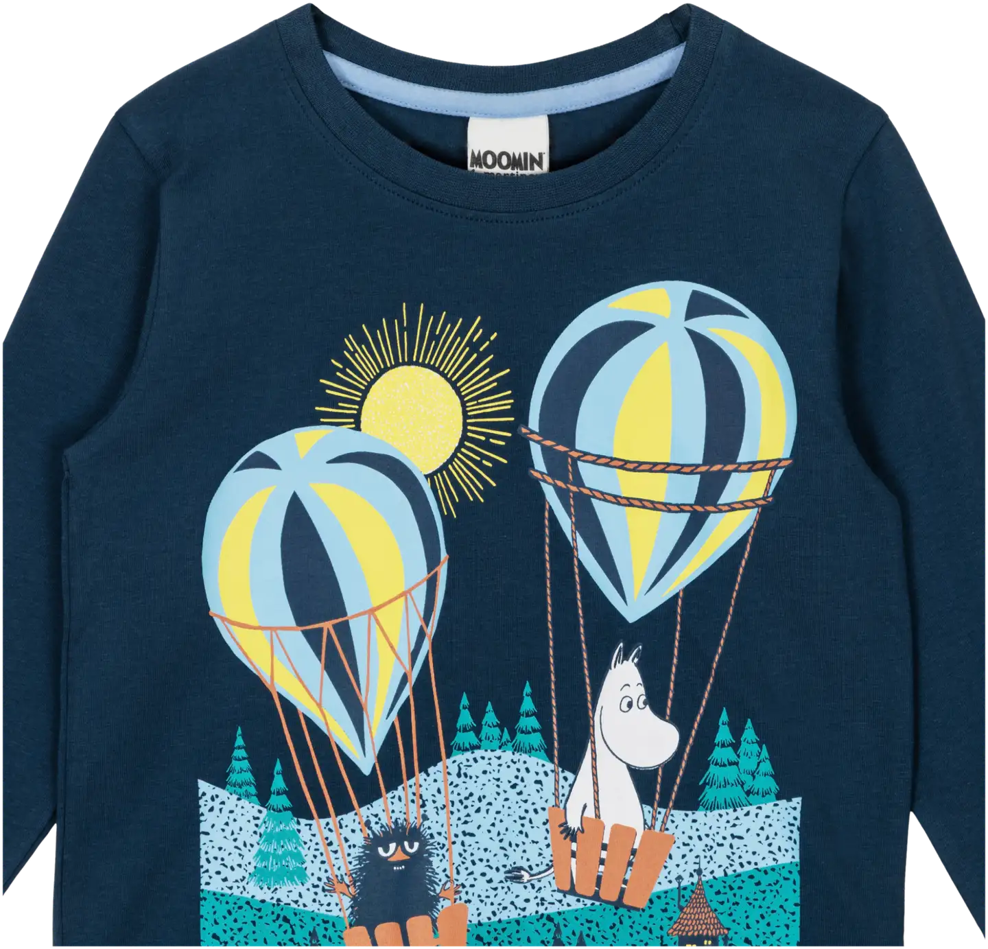 Muumi lasten paita Aamulento 591320 - tummansininen - 2