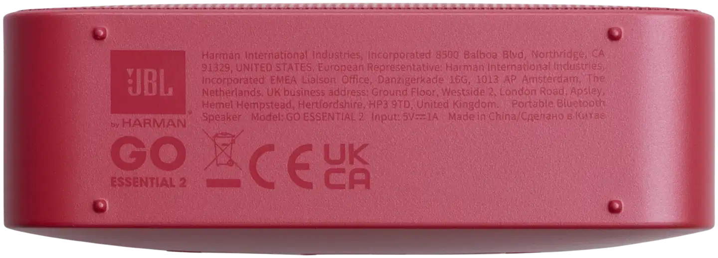 JBL Bluetooth kaiutin GO Essential 2 SE, punainen - 7