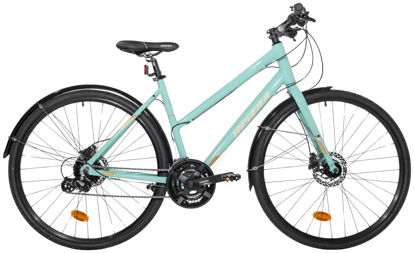 Insera Reflex 28" retkipyörä 24-vaihdetta runko 48 cm pastellin sininen - 1