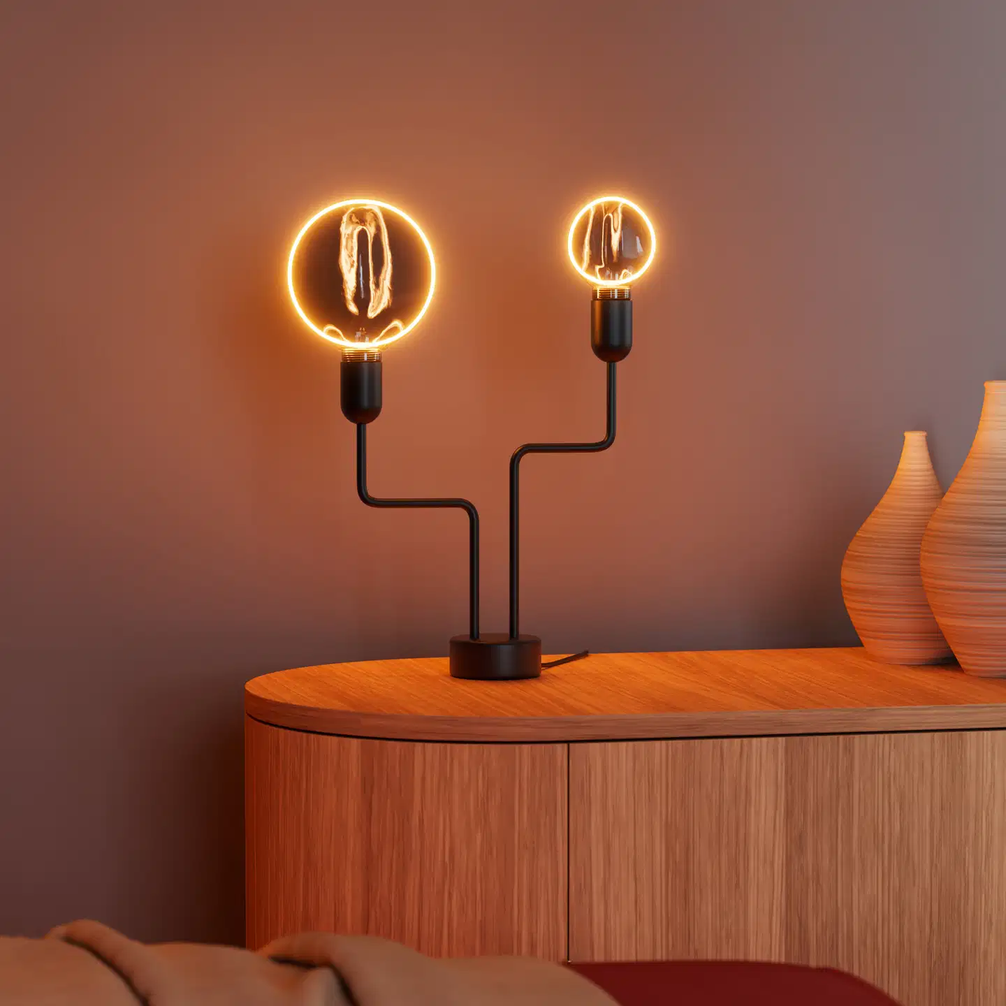 Osram LED-sisustuslamppu Globe80 4W 1800K E27 Smoke O-filamentti - 4