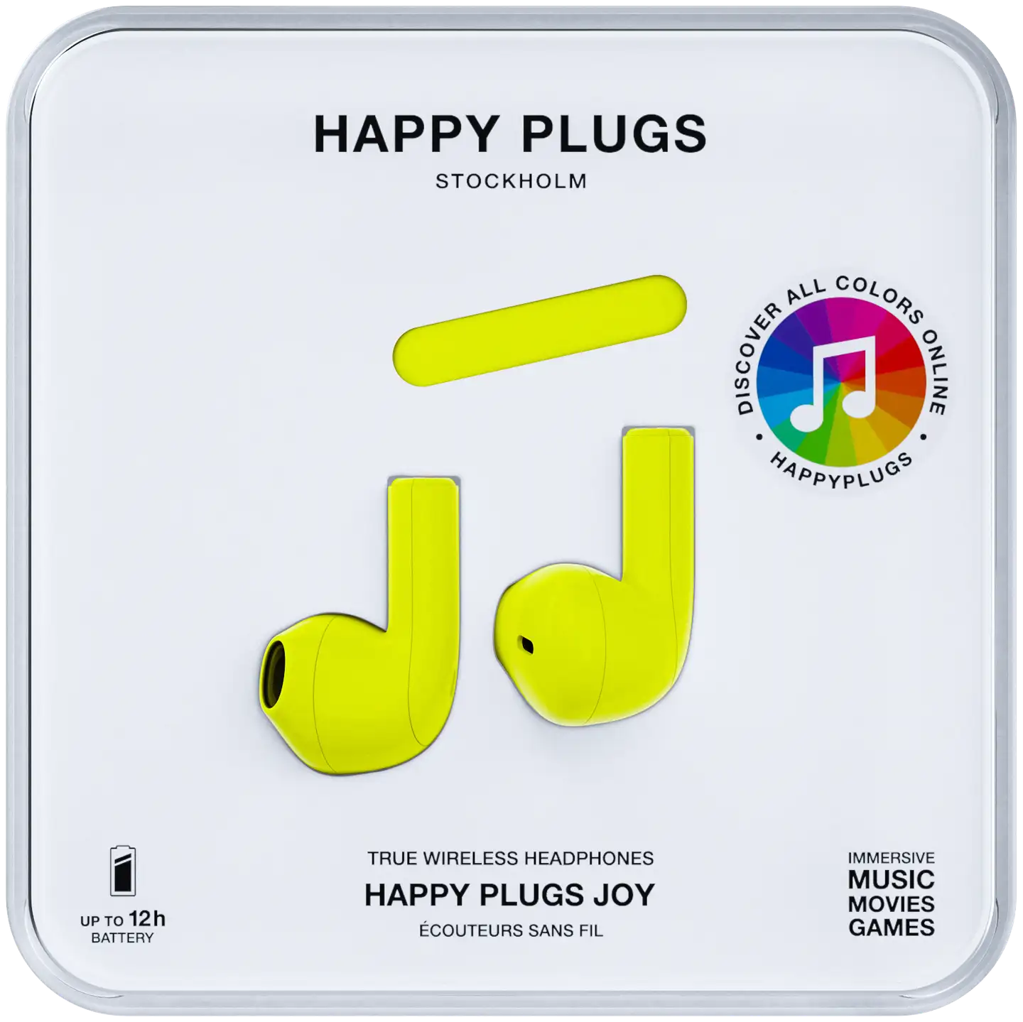 Happy Plugs Bluetooth nappikuulokkeet Joy keltainen - 11