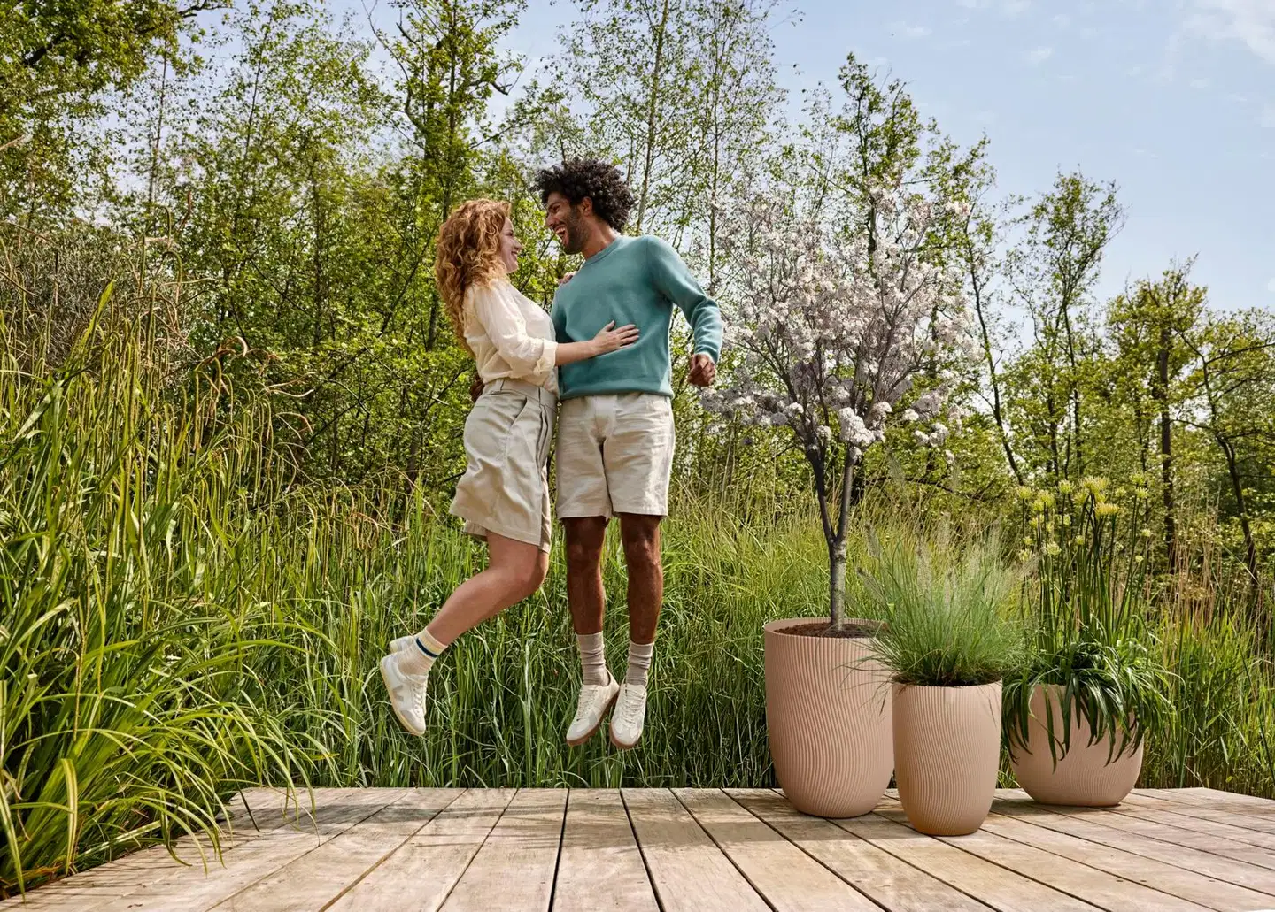 elho ruukku Sereh korkea 30cm beige - 5