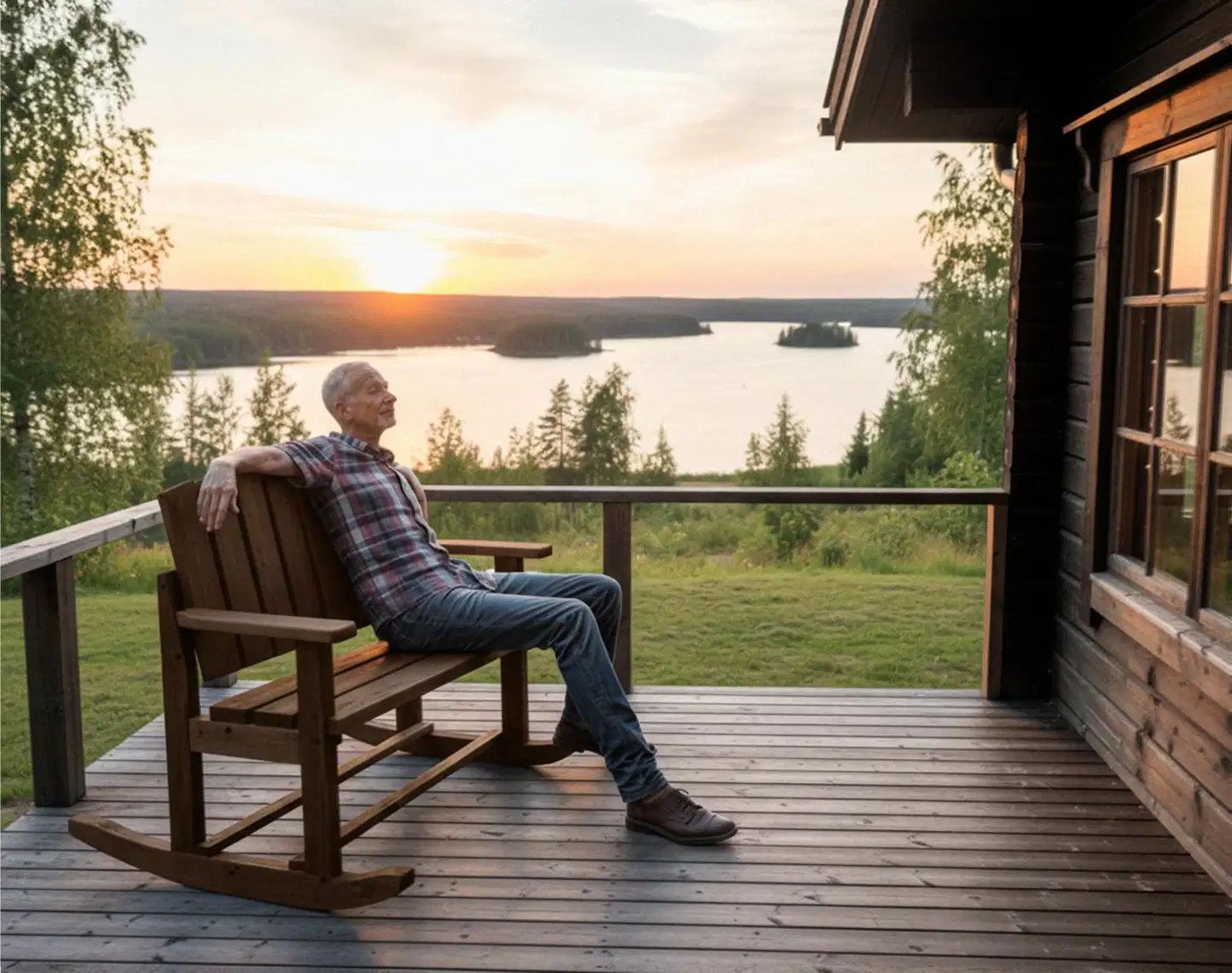 Miljöörakennus jämäkkä kahden istuttava seniorikeinupenkki tumman harmaa 116 x 131 x 113 cm - 4