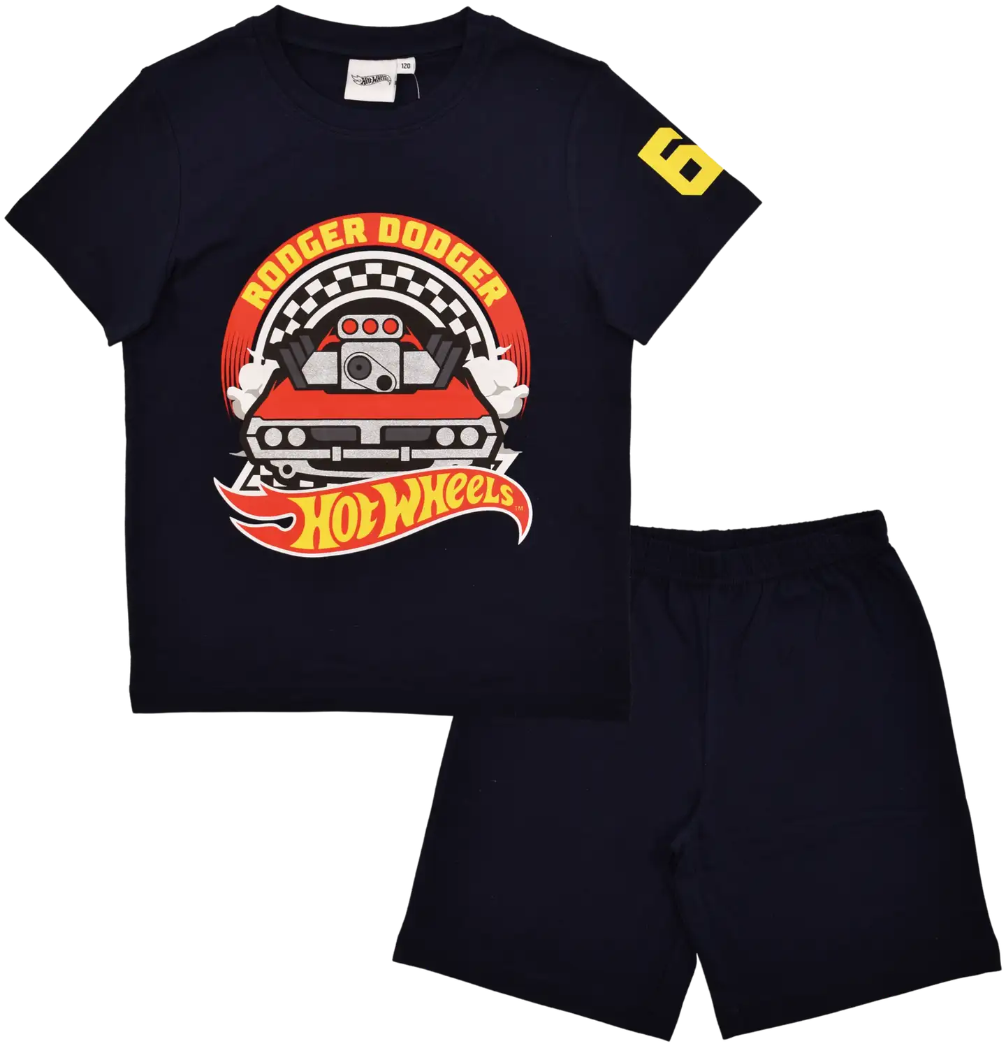 Hot Wheels lasten shortsipyjama - tummansininen