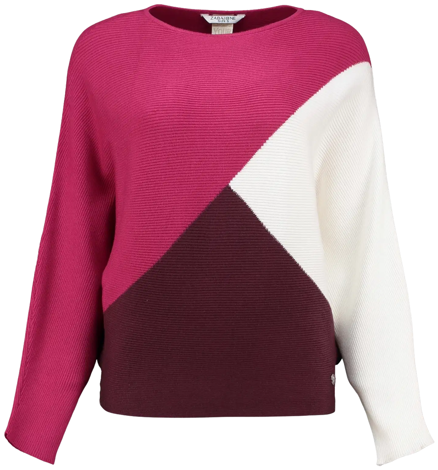 Zabaione naisten neule Ma44ri - cherry/orchid/offwhite - 1