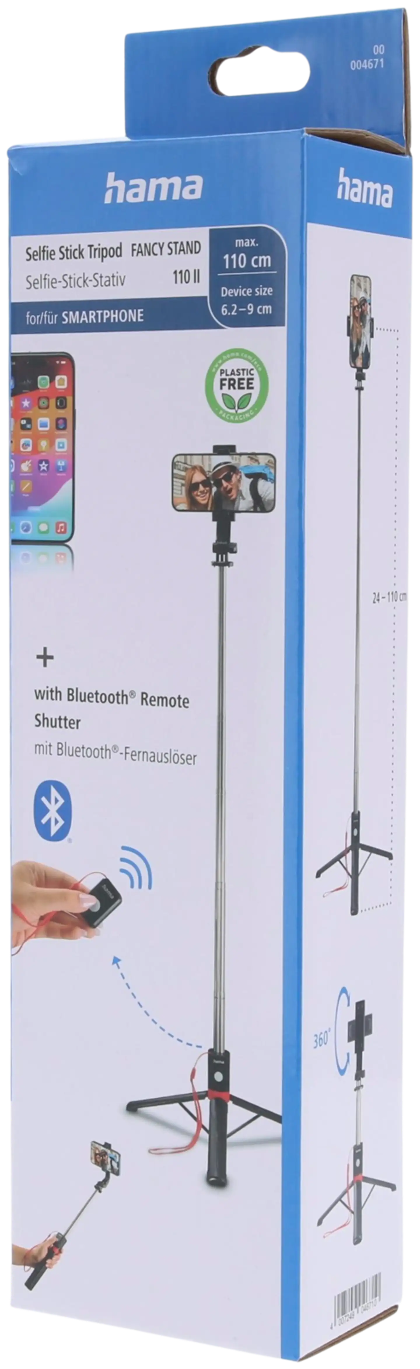 Hama kuvausjalusta Fancy Stand 110 II pituussäädettävällä varrella ja kaukolaukaisimella - 3