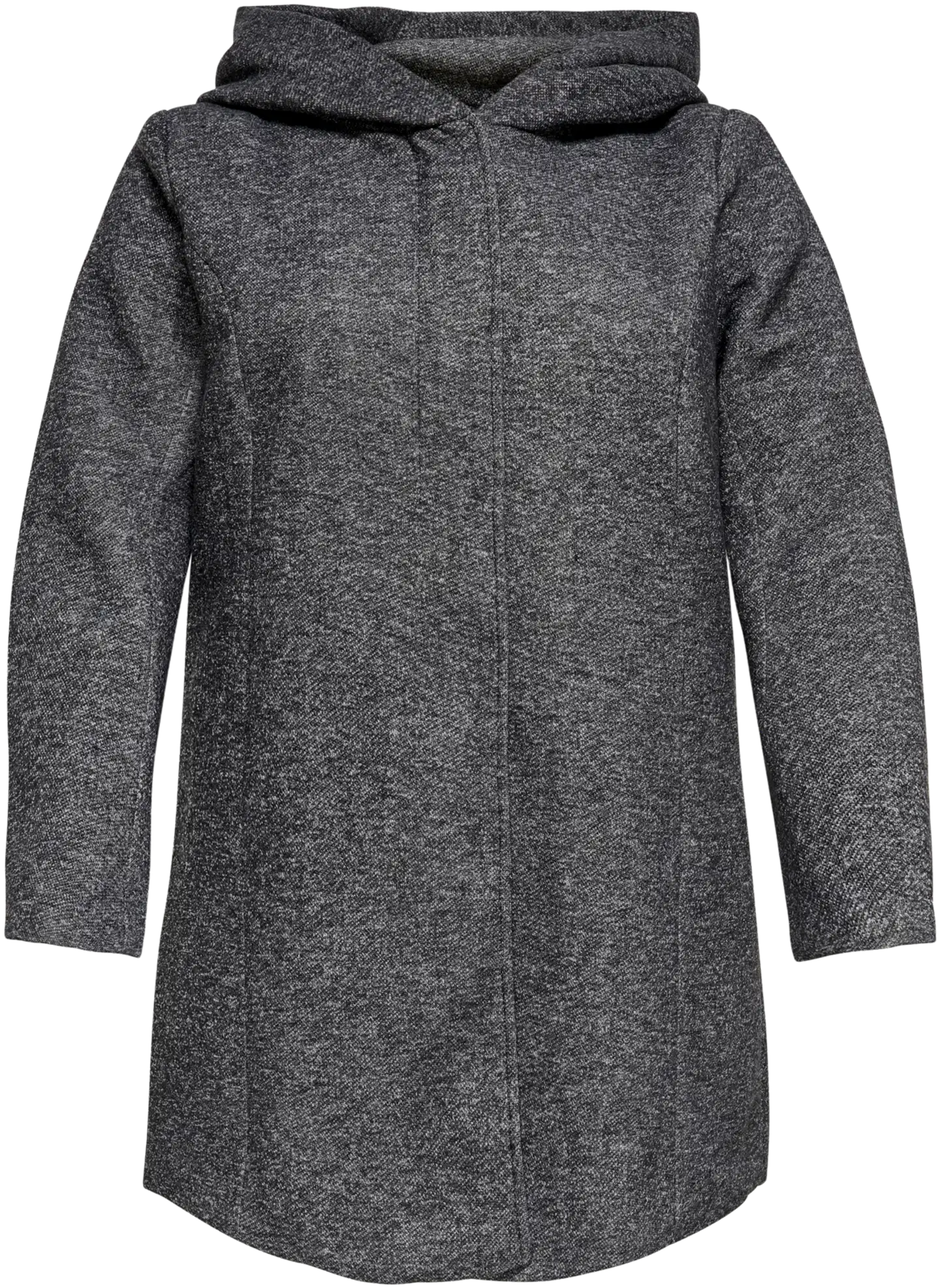 ONLY CARMAKOMA naisten kangastakki Carsedona - Dark Grey Melange - 1