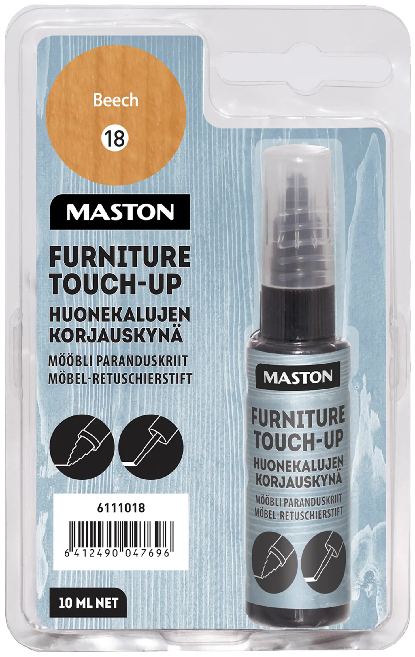 Maston Huonekalujen Korjauskynä 10ml Pyökki