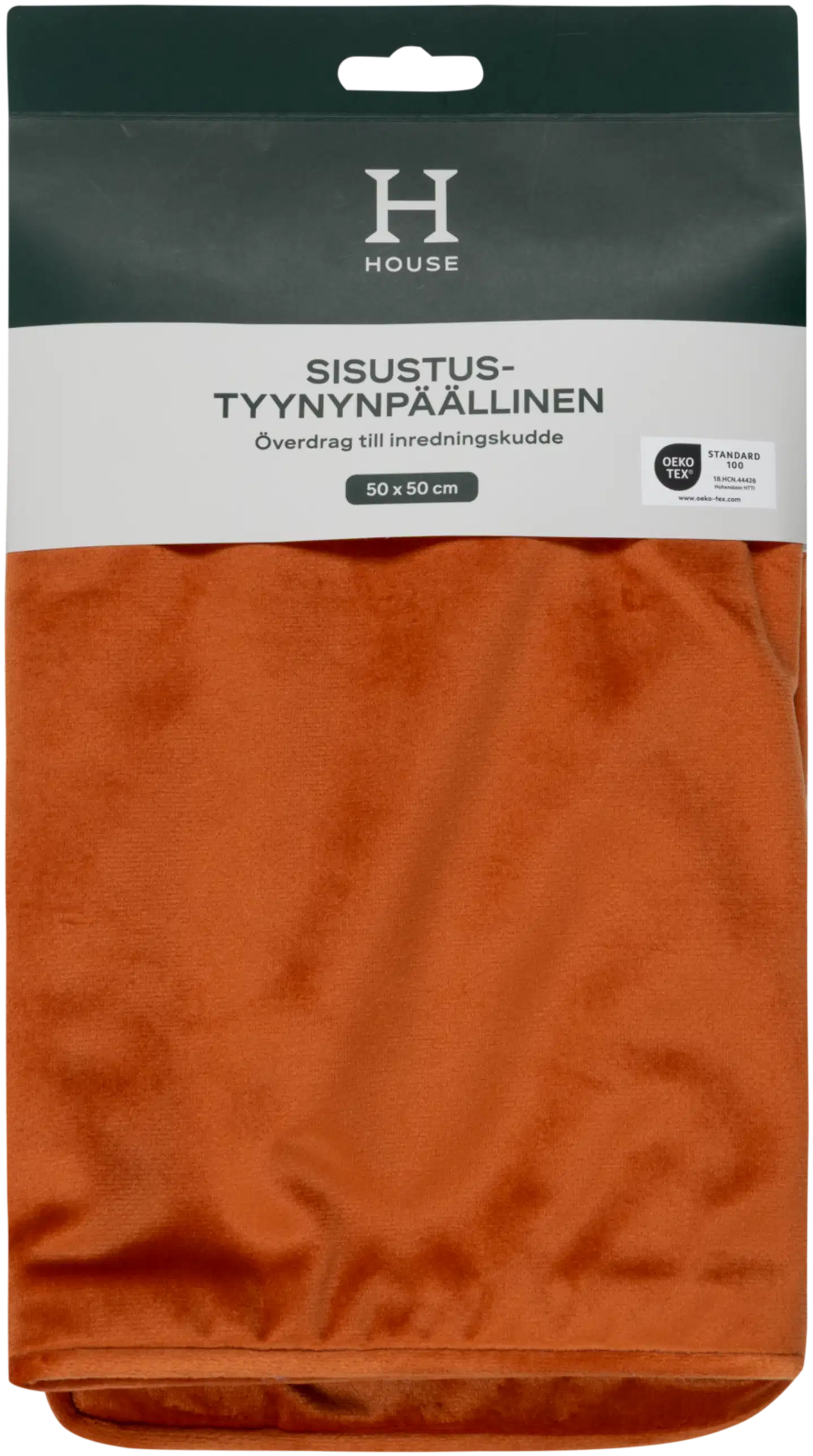 House sisustustyynynpäällinen Velvet 50x50 oranssi - 2