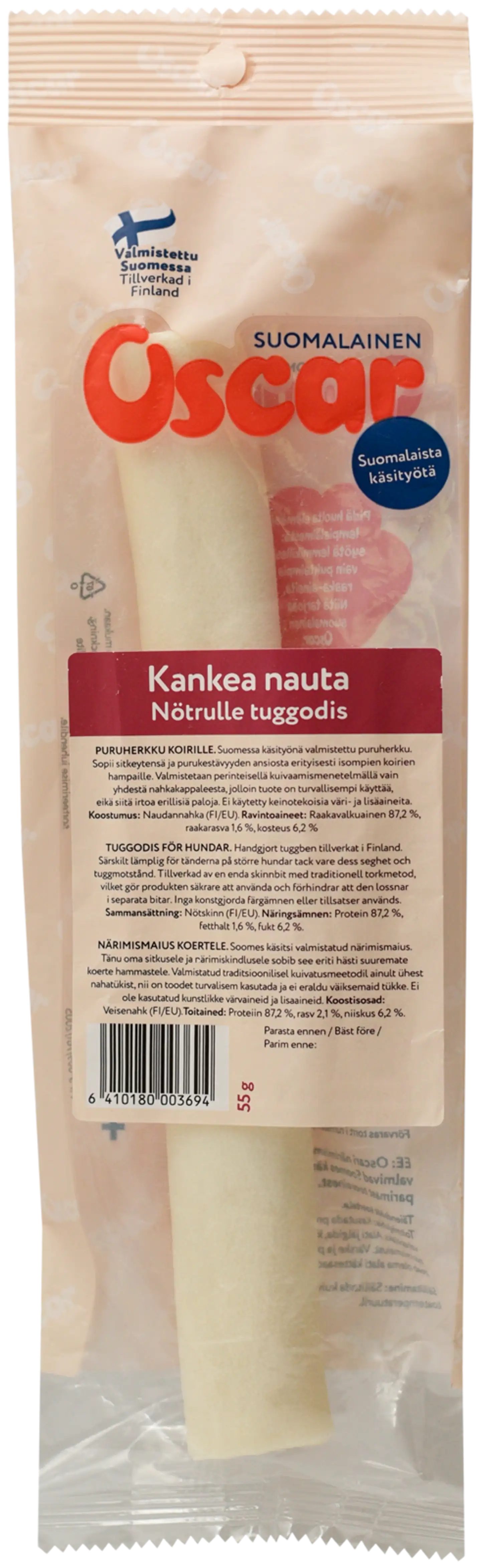 Oscar Kankea nauta puruherkku 55 g (1 kpl), koirille