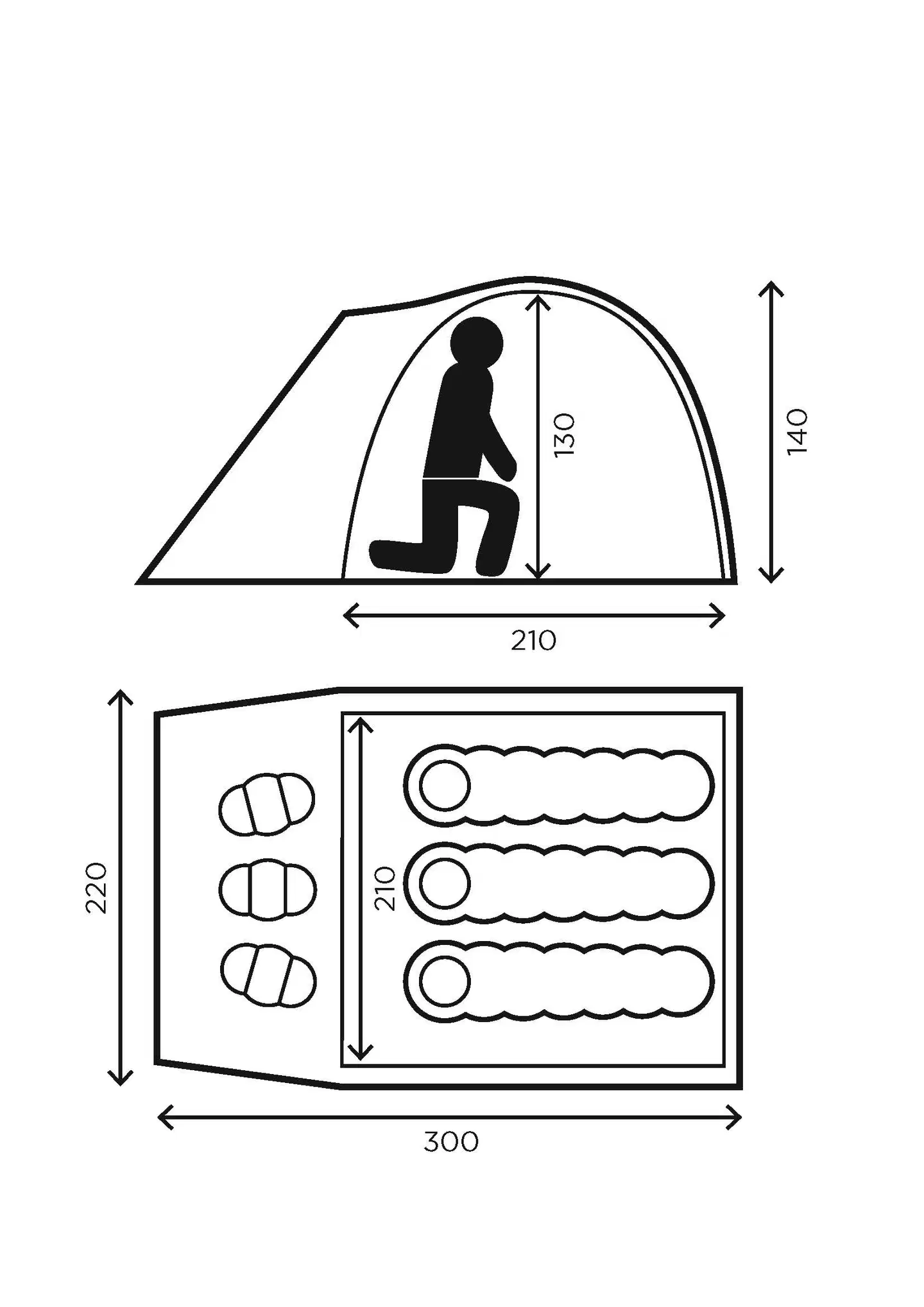 Halti Tundra XL 3000 Teltta - 2