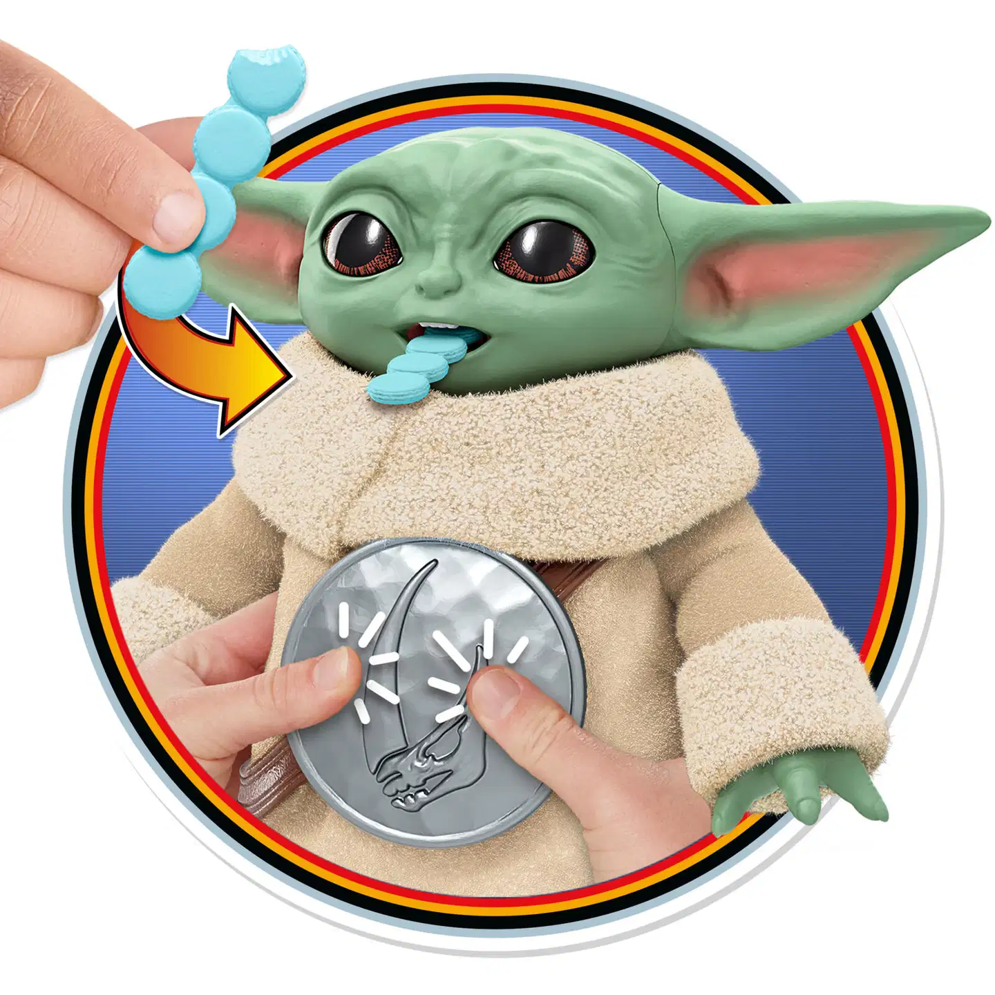 Star Wars hahmo Naposteleva Grogu ja tarvike 16,5 cm - 5
