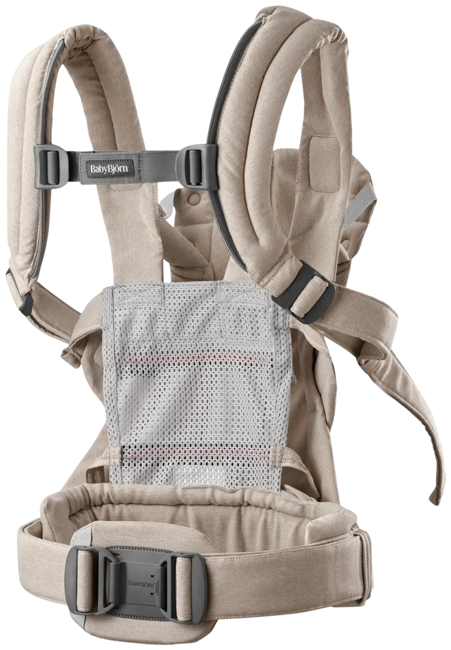 BabyBjörn vauvan kantoreppu harmony - kudottu, vaalea beige - 3