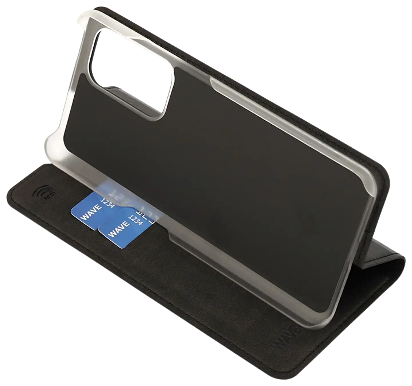 Wave Book Case, OnePlus 9, Musta - 5