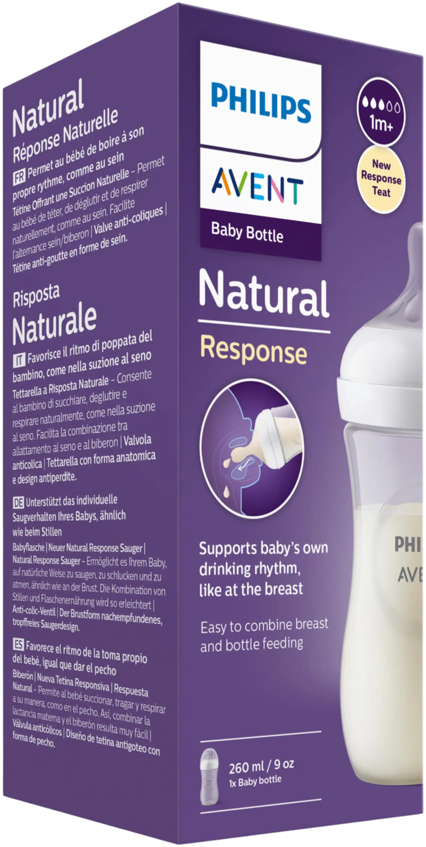 Philips Avent Natural Response SCY903/01 tuttipullo 260 ml