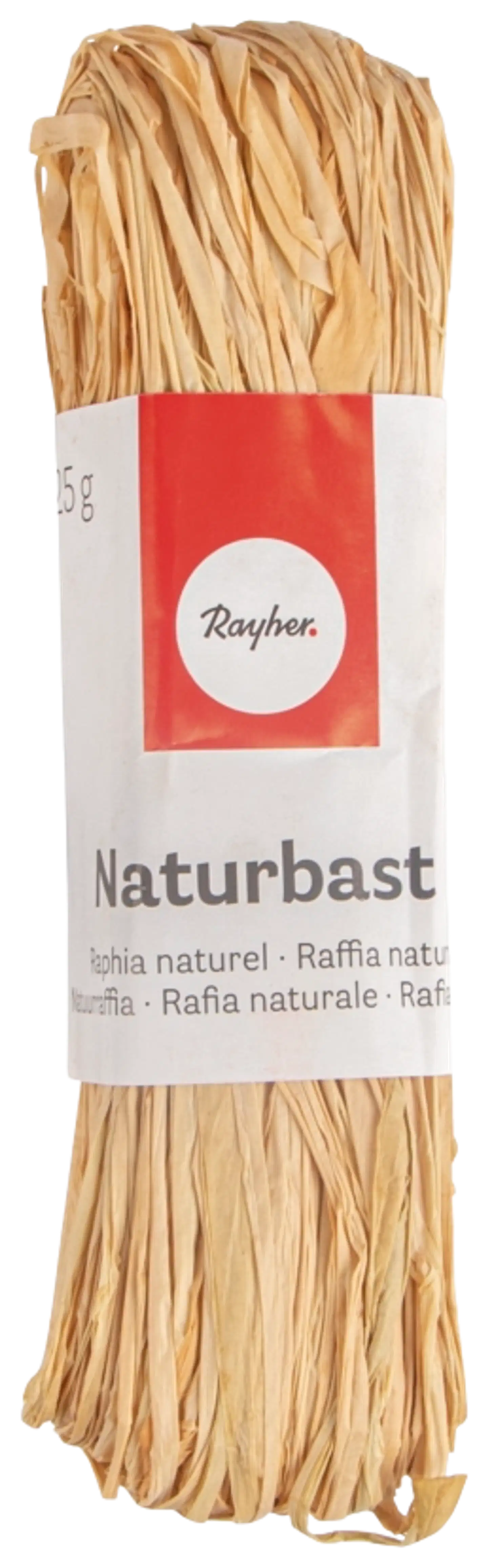 Rayher Hobby natural raffia, luonnollinen, nippu 25 g - 1
