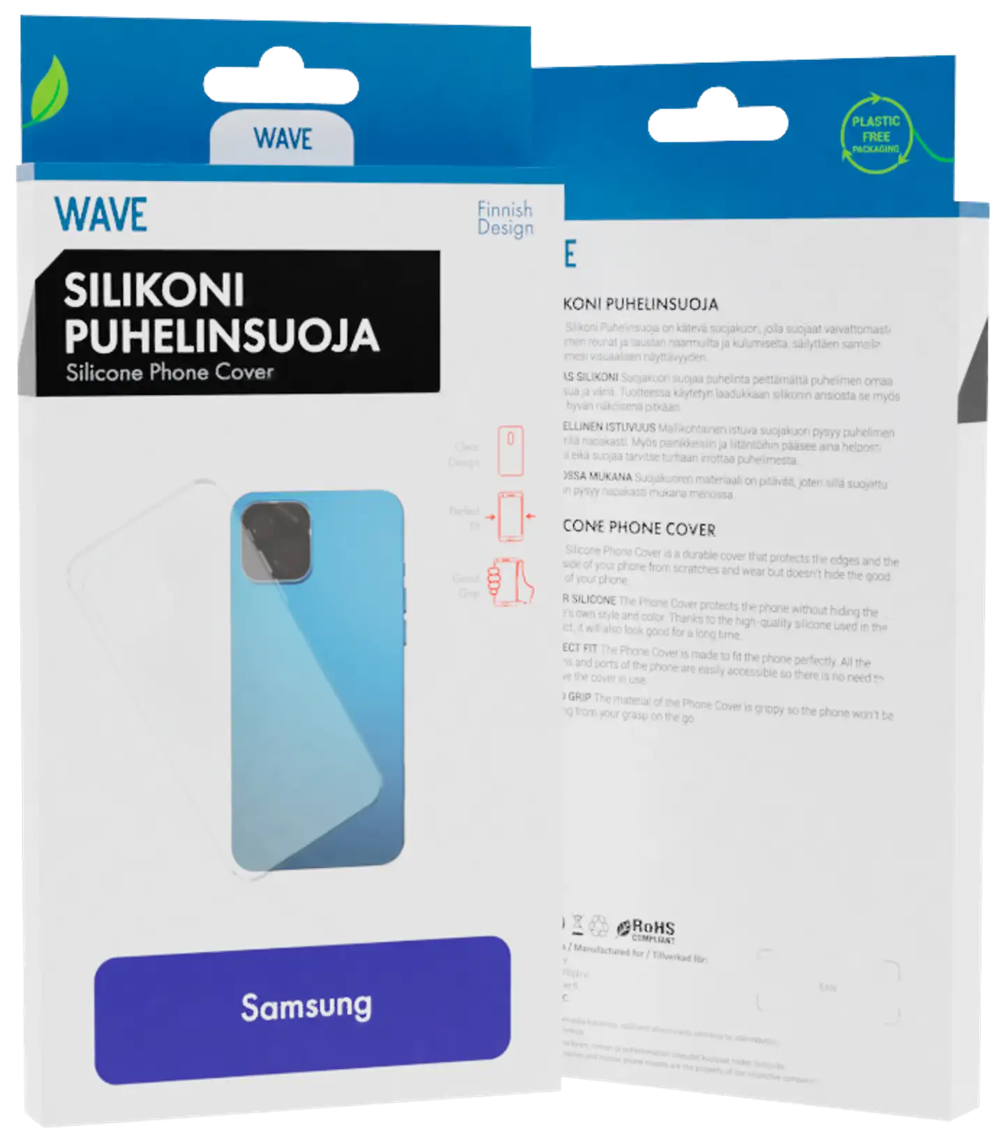 Wave Silikonisuoja, Samsung Galaxy Xcover 4 / Samsung Galaxy Xcover 4s, Kirkas