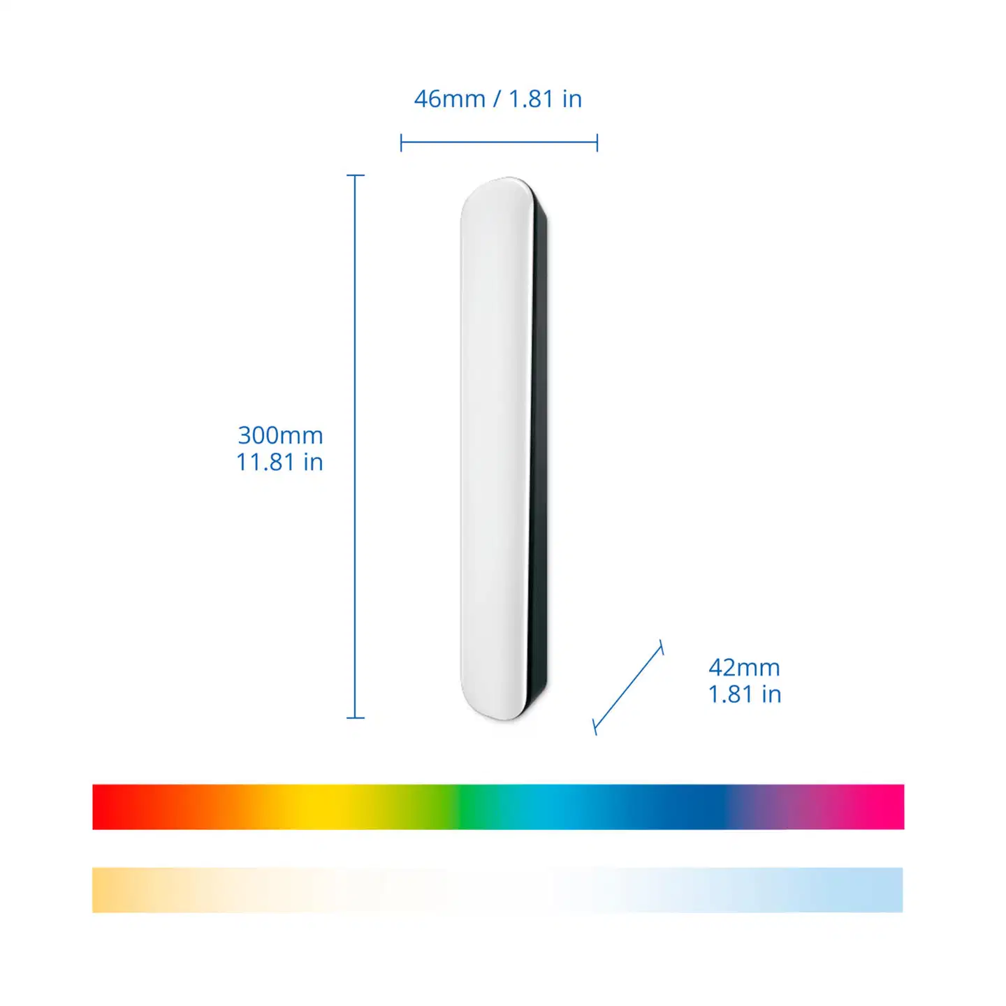 Philips Smart Lighting Gradient RGBIC -valopalkit musta 30 cm 2 kpl - 4