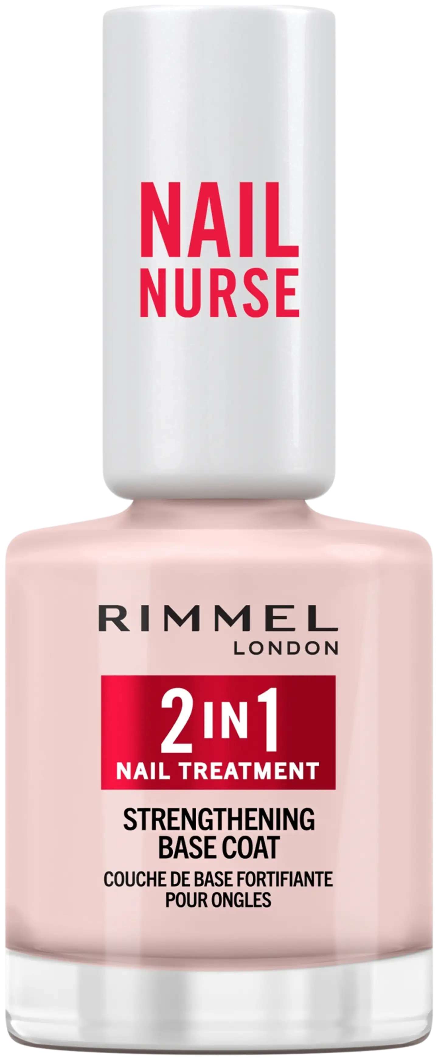 Rimmel Nail Nurse Base Coat & Strenghtener 2in 1 12 ml aluslakka