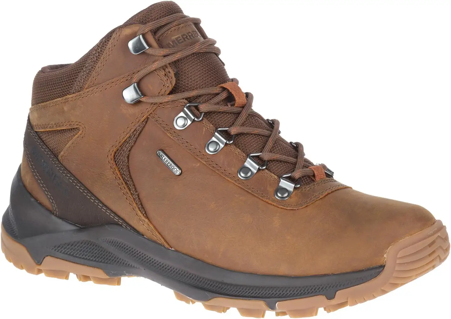 Merrell miesten ulkoilujalkine Erie Mid Ltr WP - Toffee - 1