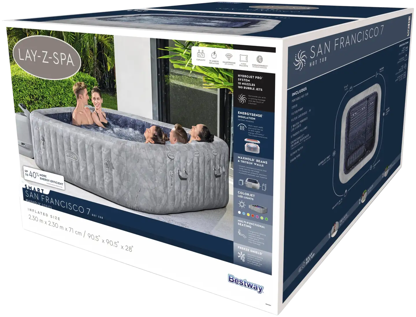 Lay-Z-Spa San Francisco Smart Luxe Hydrojet Pro - 3