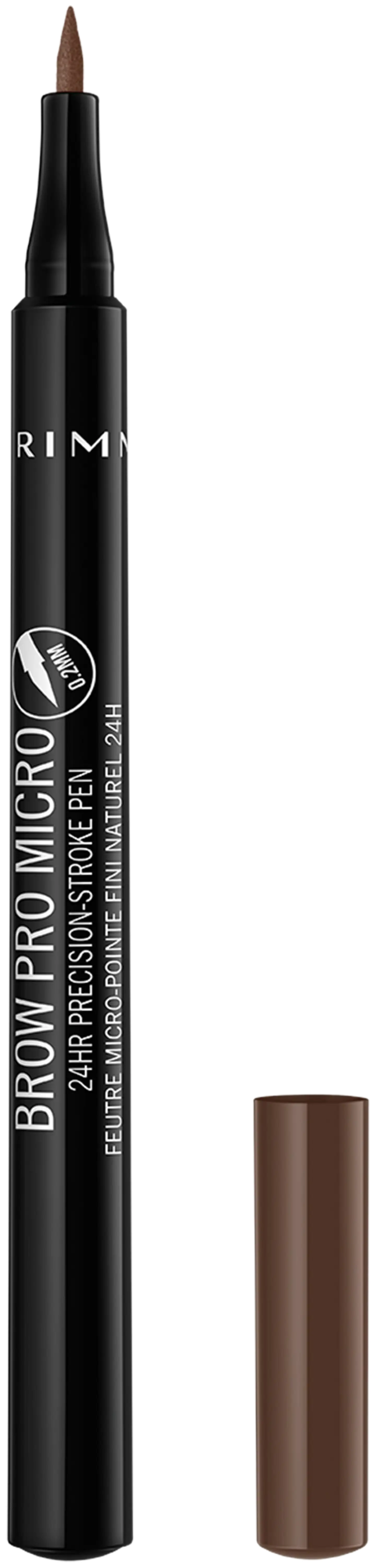 Rimmel Brow Pro 24HR Precision-Stroke kulmakynä 1 ml, 003 Soft Brown - 1